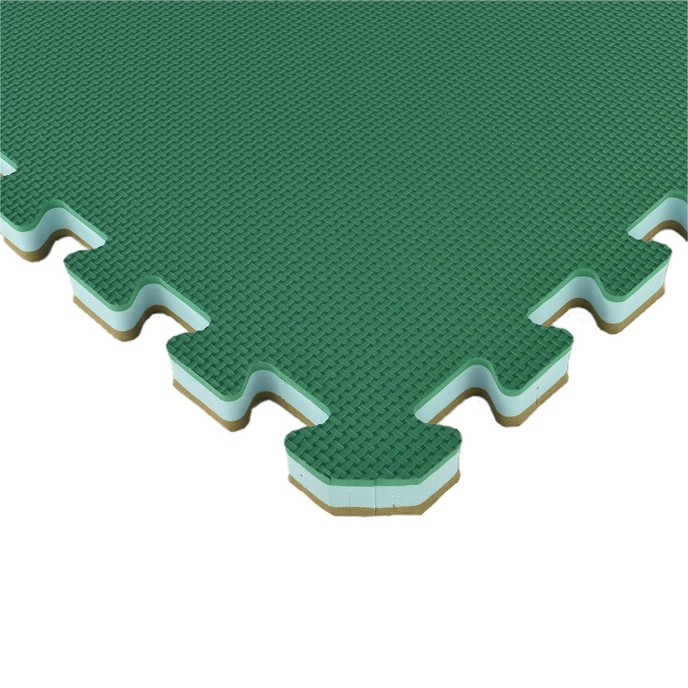Greatmats Home Sport and Play Interlocking Reversible Mat 3/4 Inch x 2x2 Ft. Green/Brown Case of 10