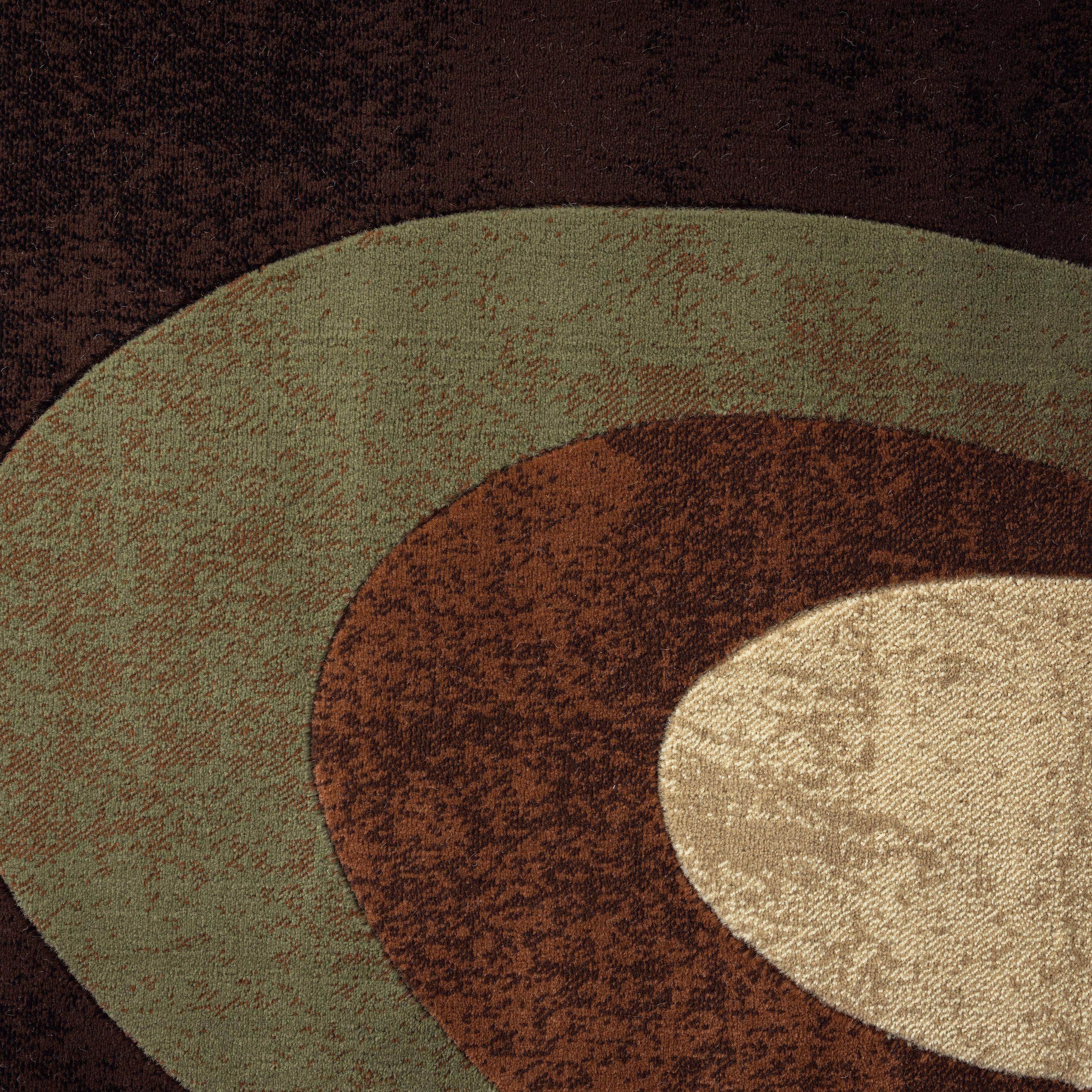 Home Dynamix Slade Contemporary Abstract Area Rug, Brown/Green, 7'10"x10'6"