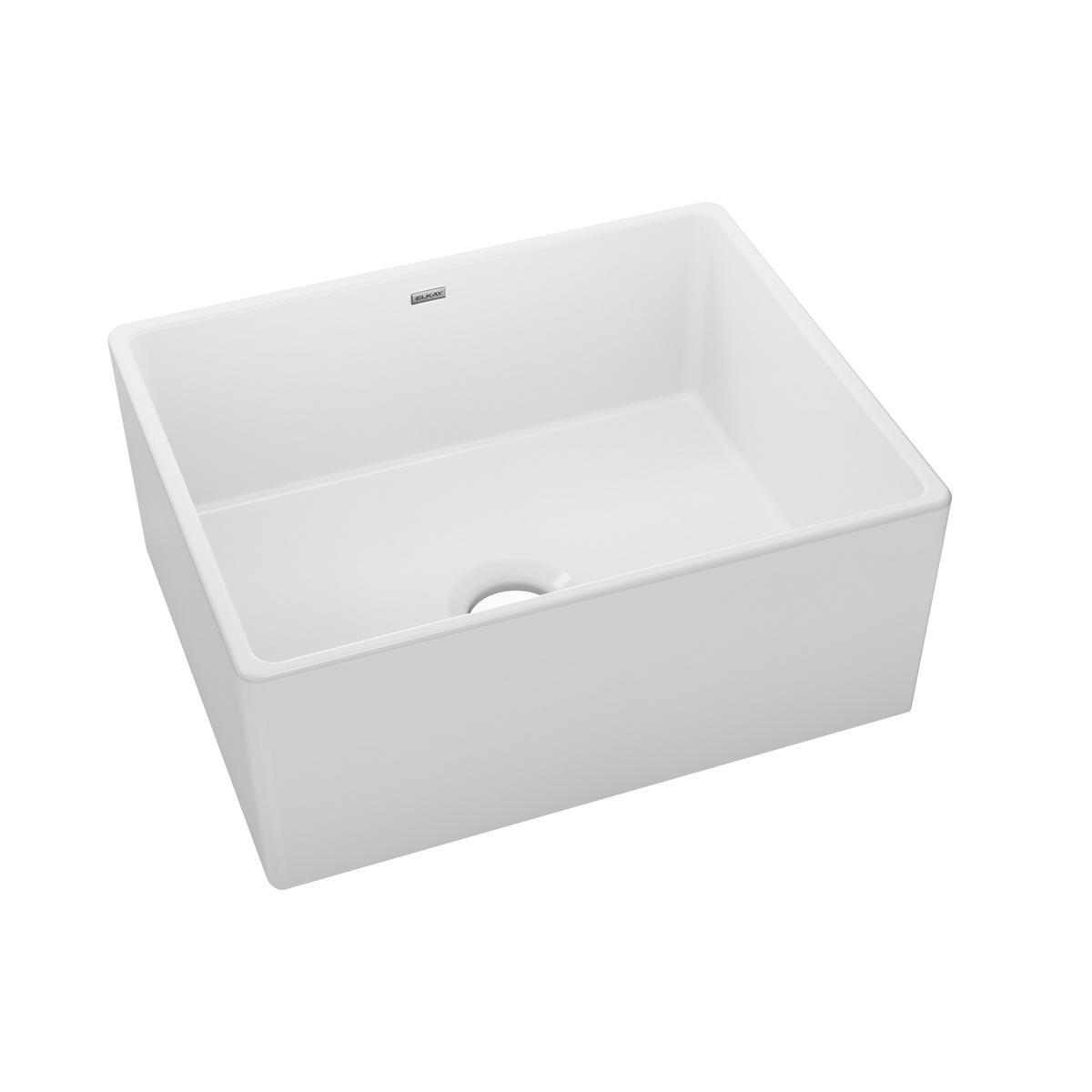 Elkay Fireclay 25" L x 19" W Farmhouse Kitchen Sink