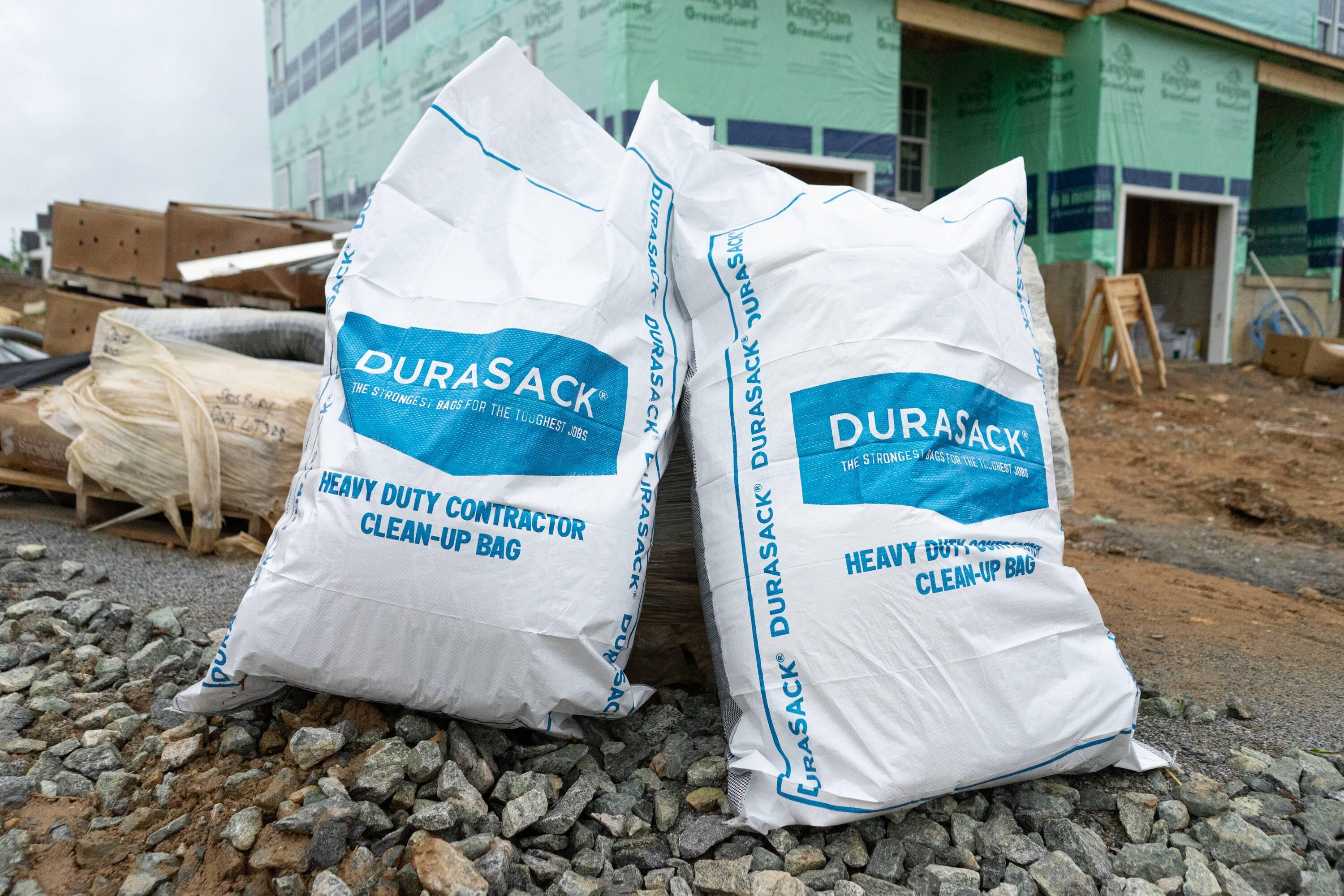 DURASACK® Woven Contractor Clean-Up Bags, Heavy Duty, 30" x 45", 40 Gallon, 20 Count