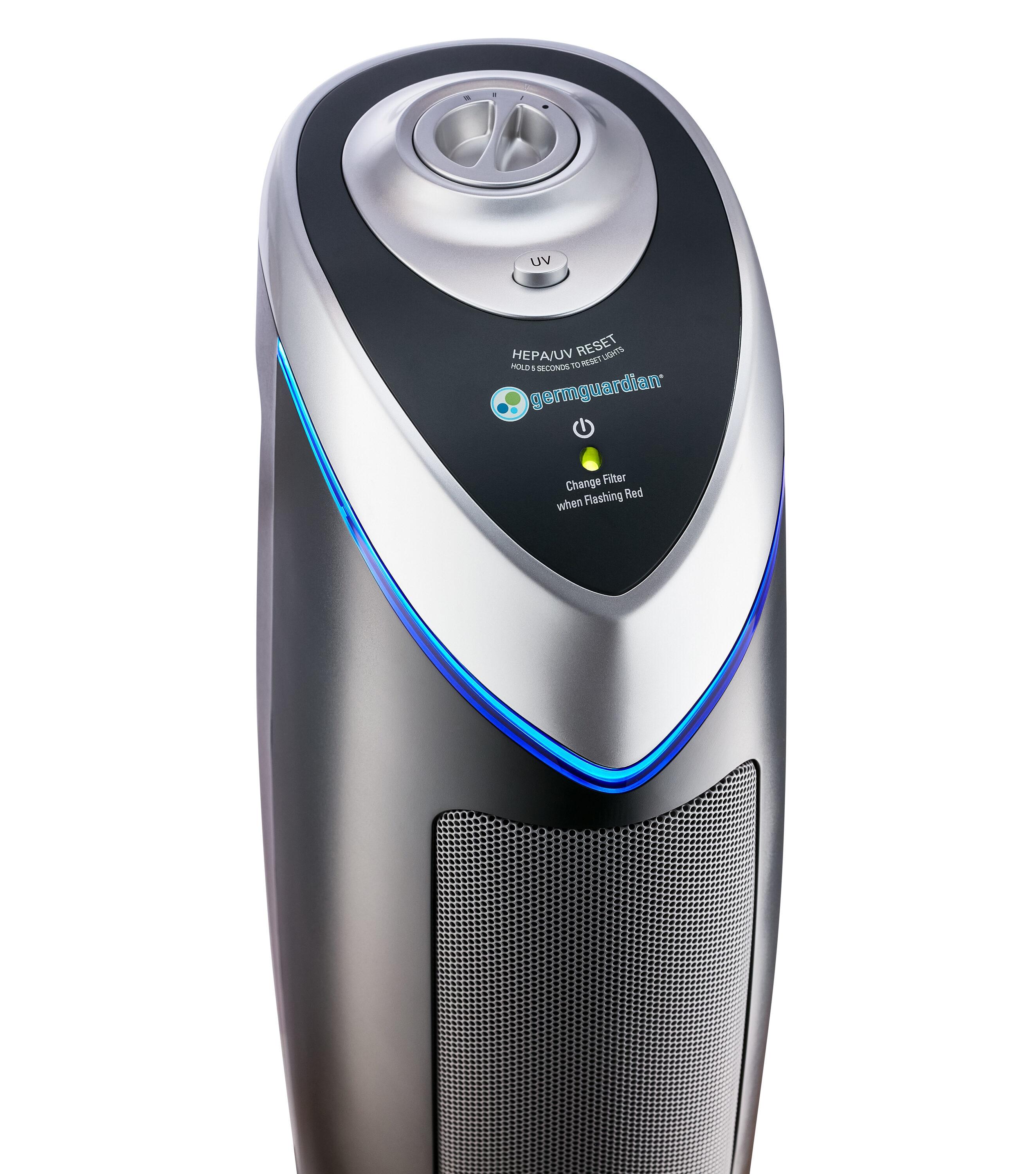 Germ Guardian Air Purifier with HEPA Filter and UVC Black