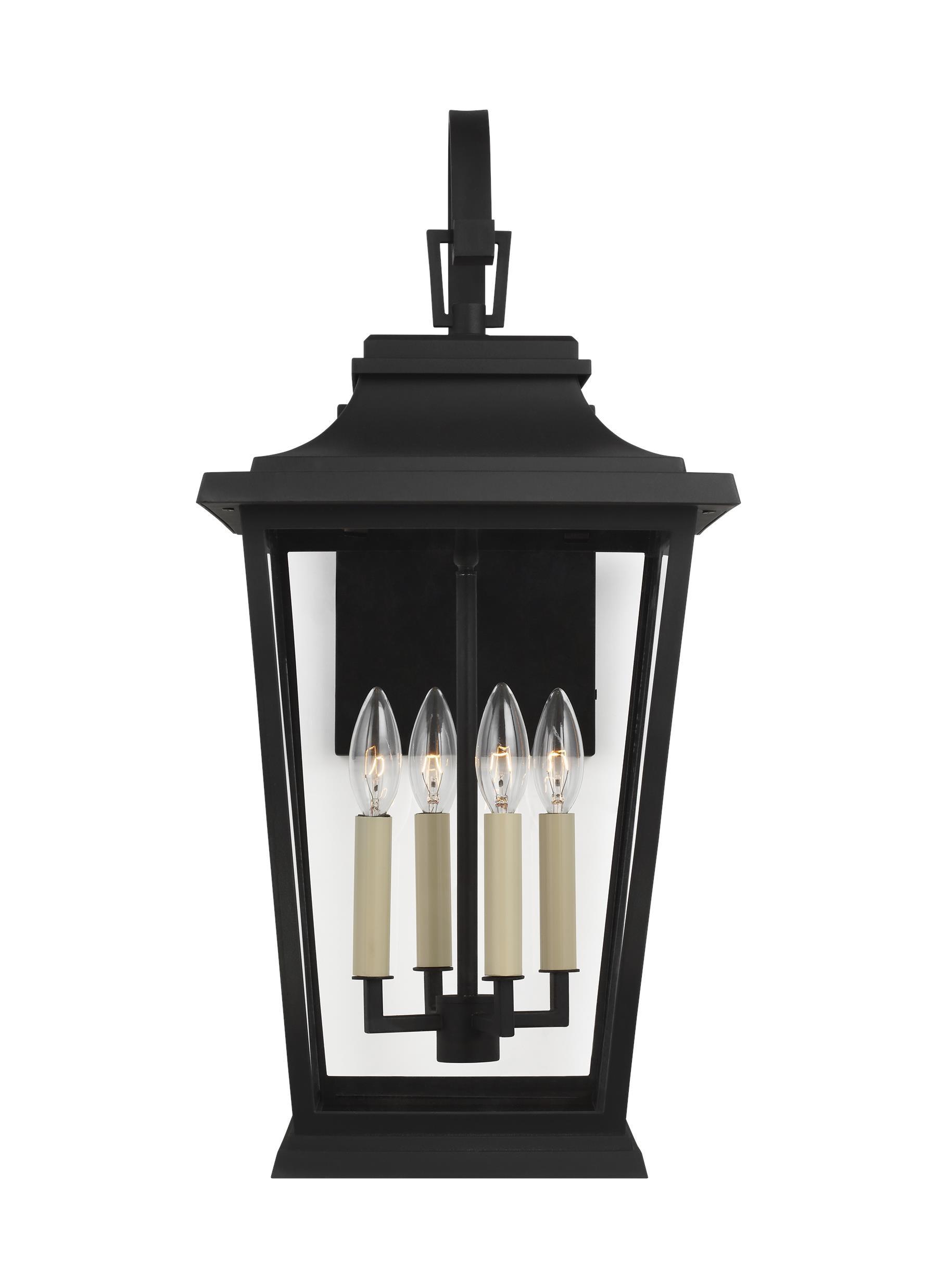 Generation Lighting Warren 25 3/4" High Black 4-Light Outdoor Wall Light