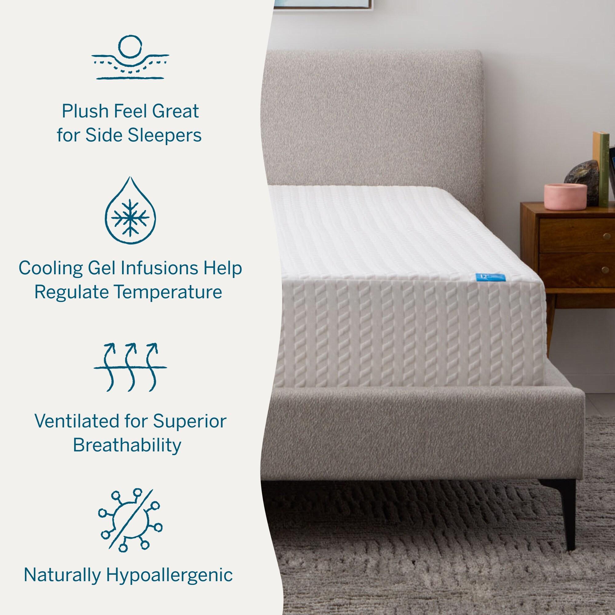 Lucid 12'' Medium Gel Memory Foam Mattress