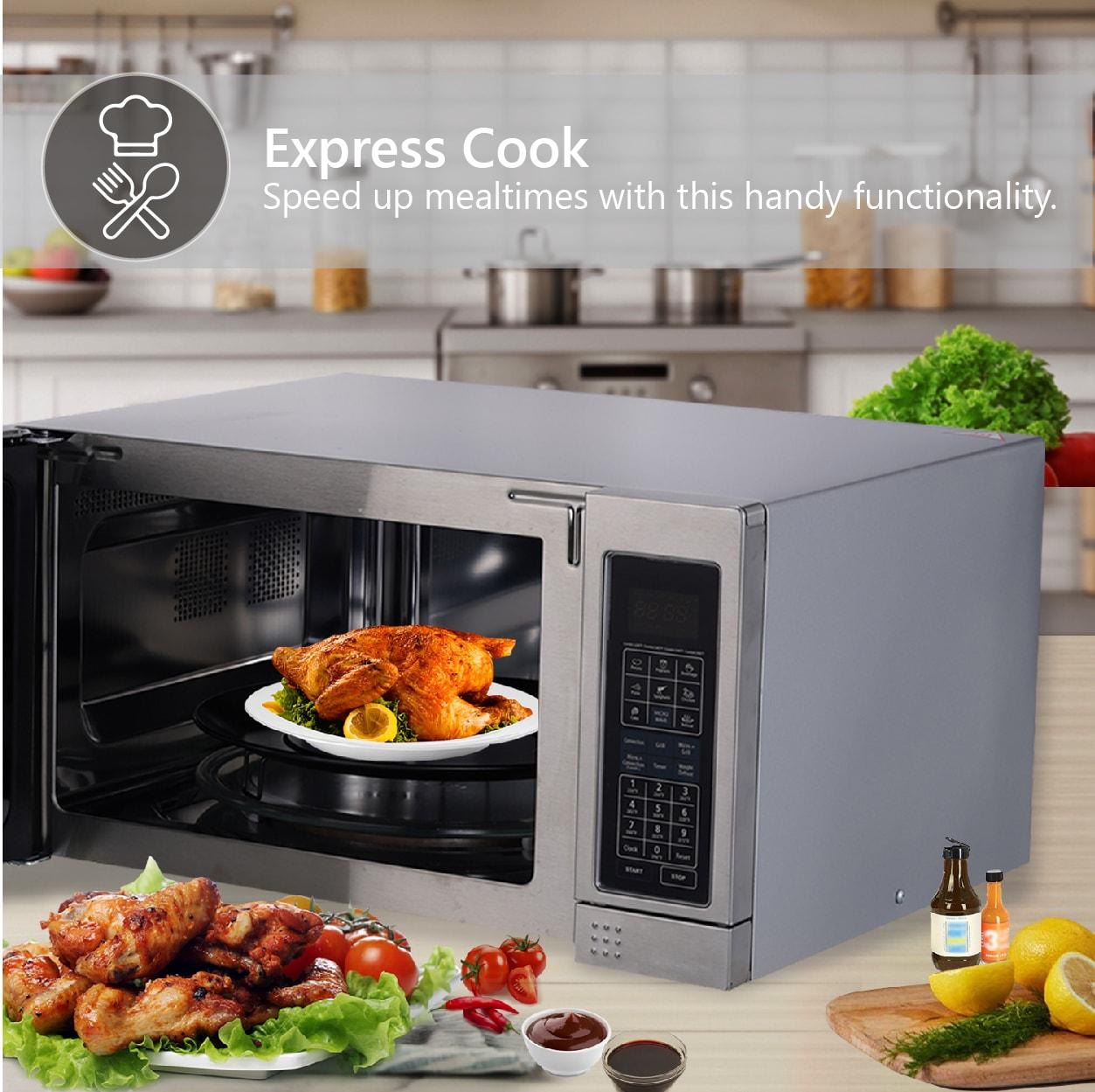 Microwave+Convection Oven+Grill 1.2cf Stainless Freestanding SS