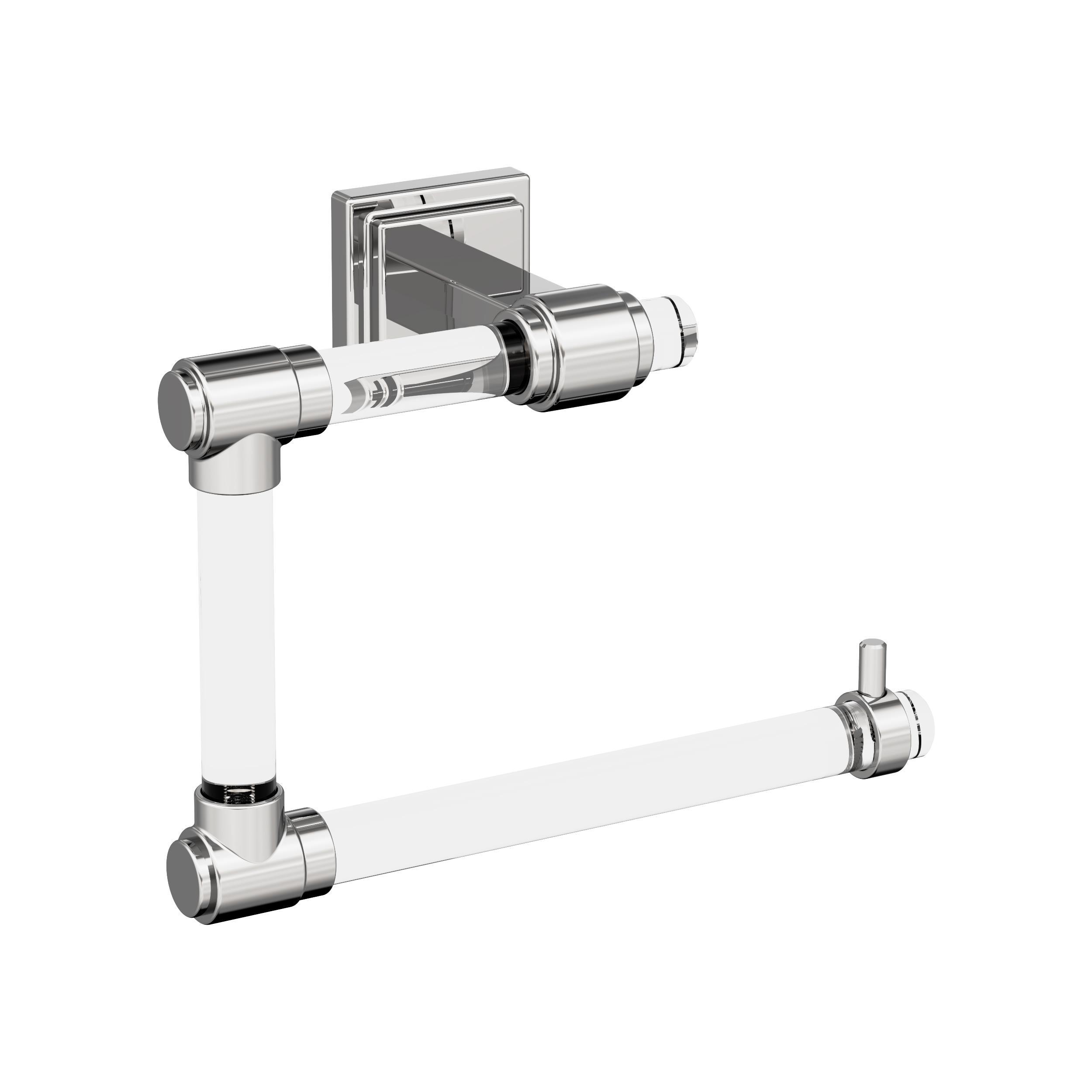 Amerock Glacio Clear/Chrome Open Towel Ring