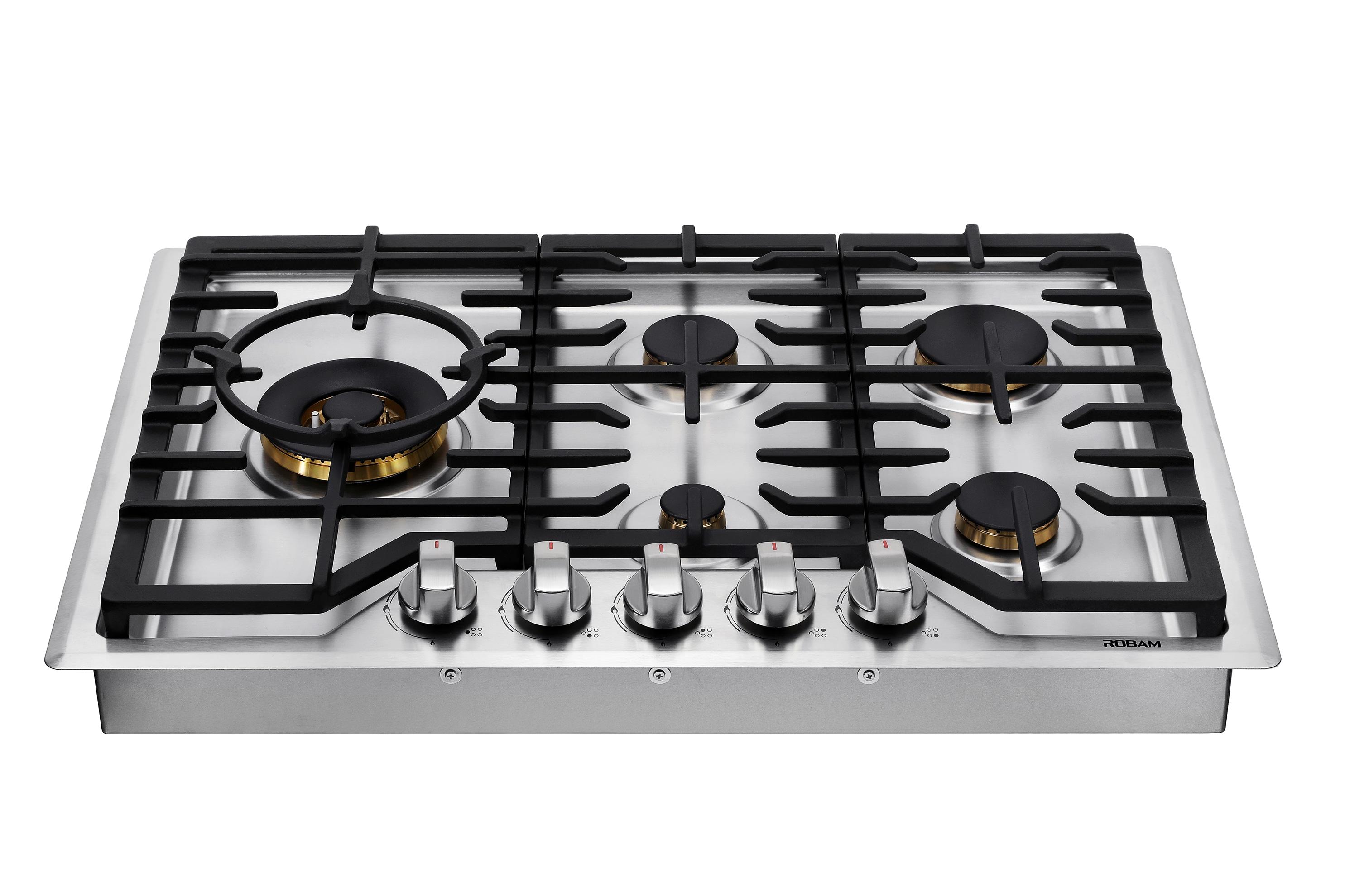 ROBAM 30-Inch Stainless Steel 5-Burner Gas Cooktop