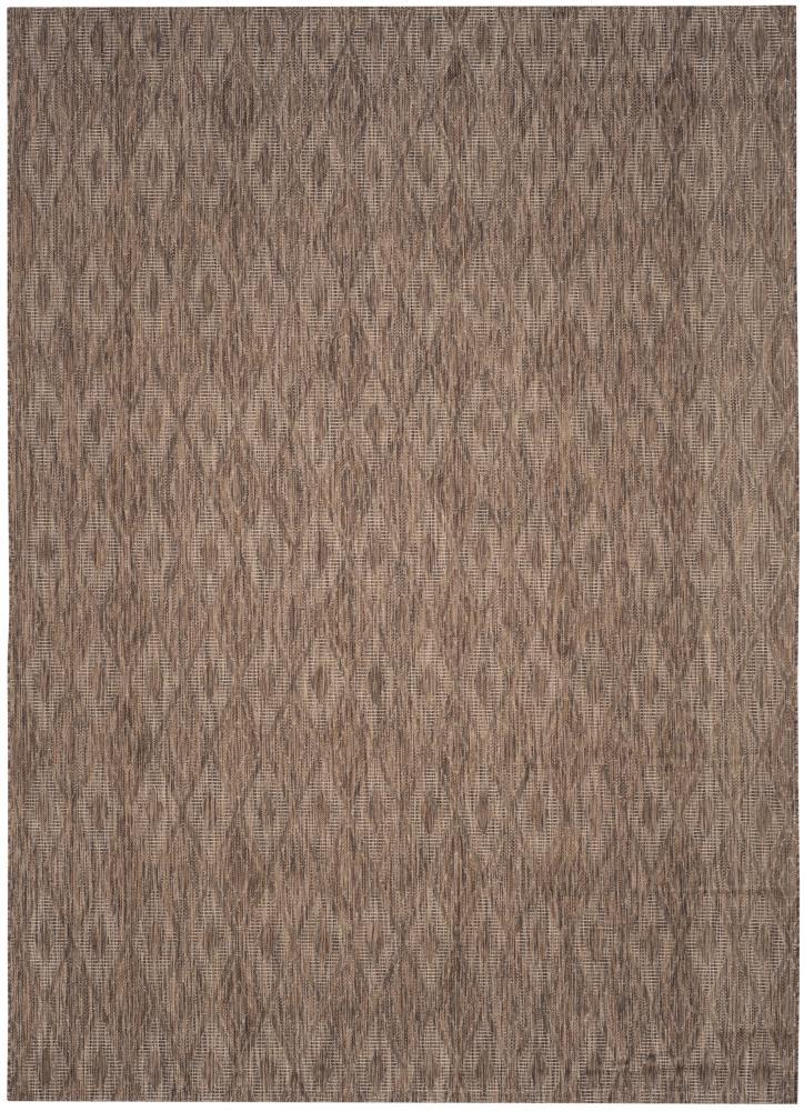 Courtyard CY8522 Power Loomed Indoor and Outdoor Area Rug - Brown/Brown - 8'x11' - Safavieh