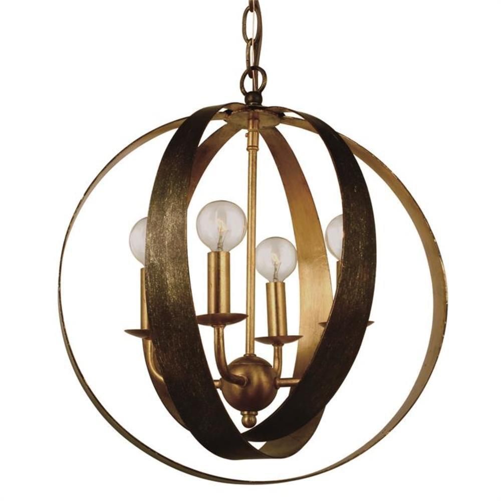 Crystorama Lighting - Four Light Mini Chandelier - Mini Chandelier - Luna - Four