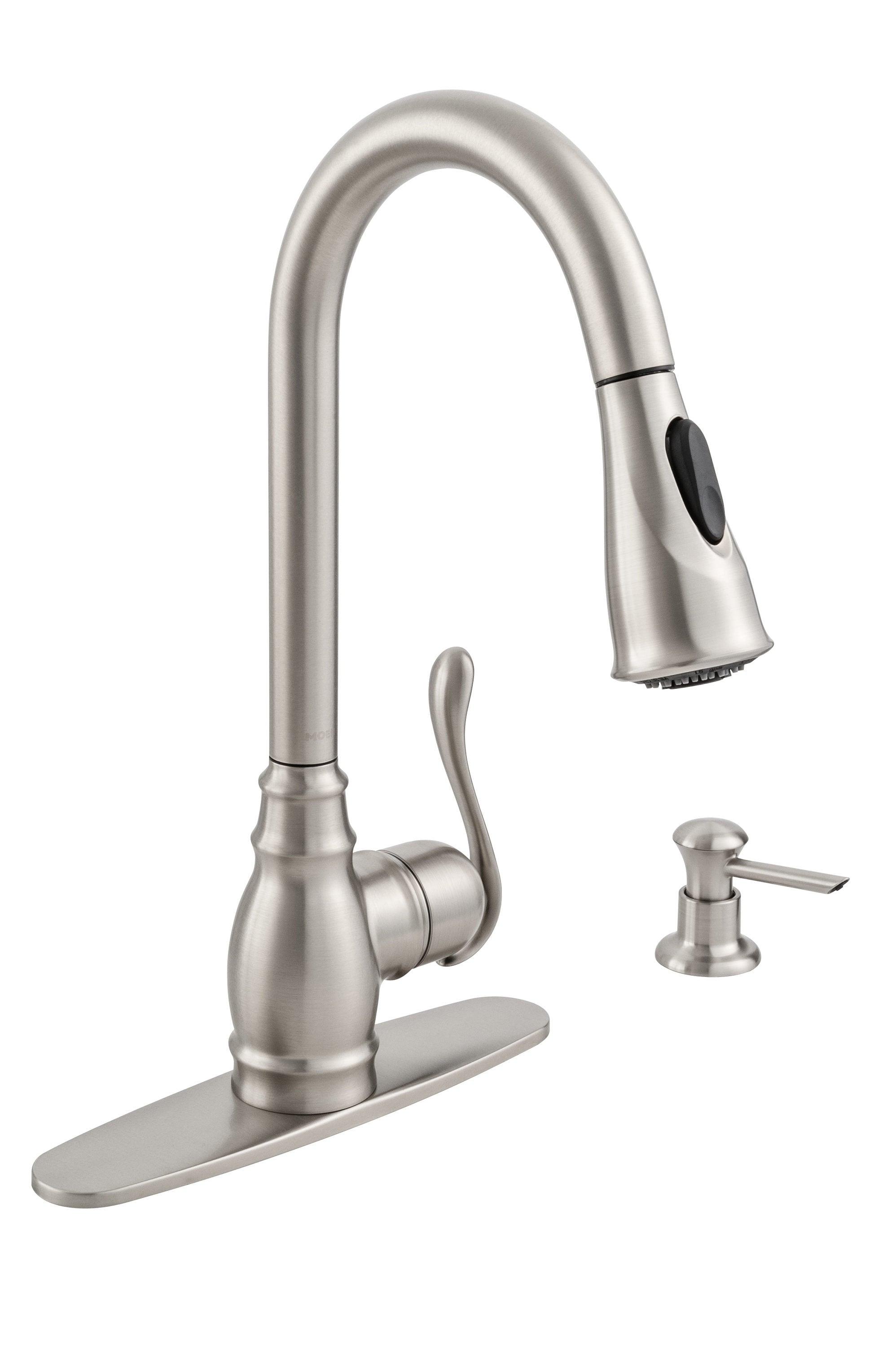 Moen Anabelle One Handle Stainless Steel Pull-Down Kitchen Faucet