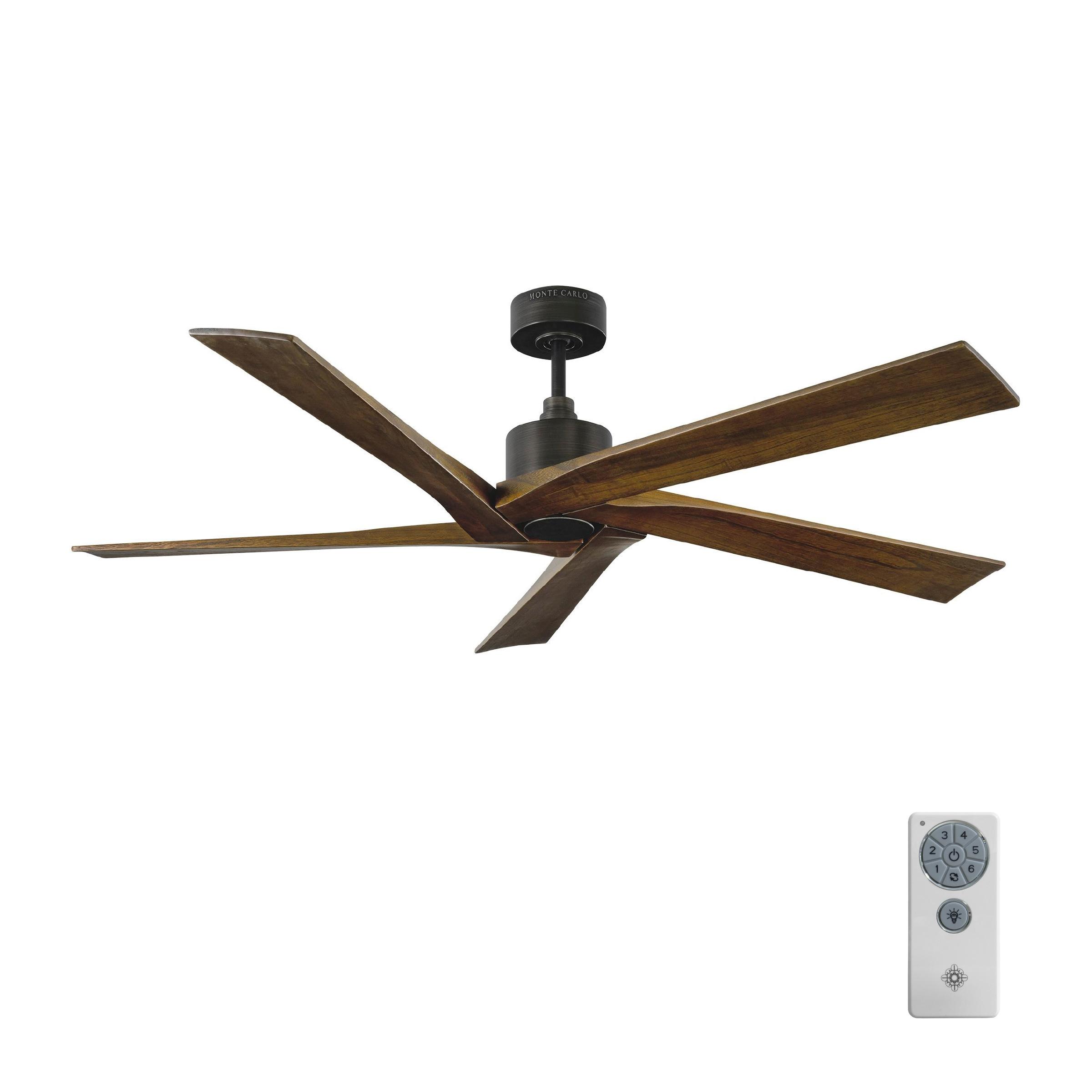 Monte Carlo 5Aspr56 Aspen 56" 5 Blade Indoor Ceiling Fan - Grey