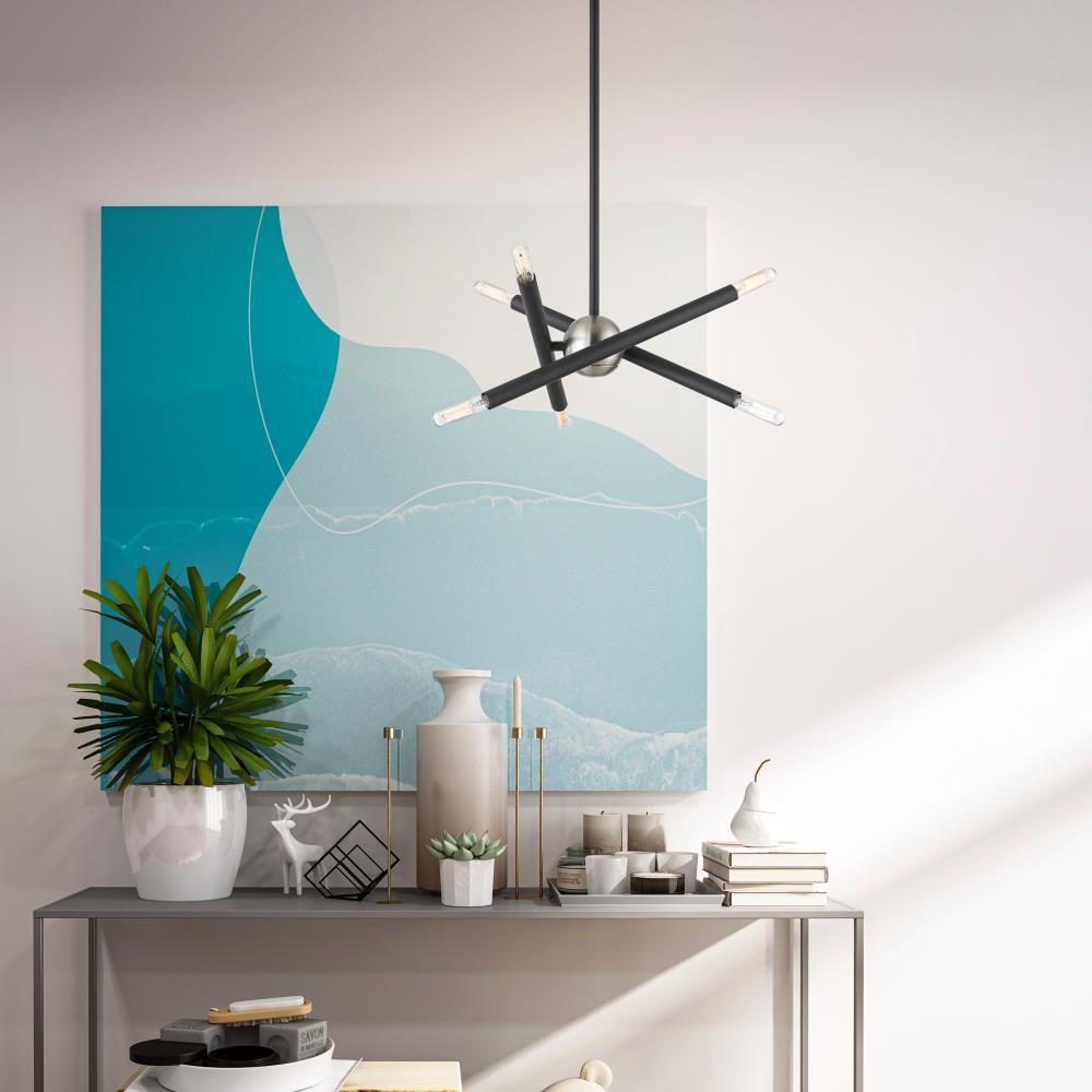 Livex Lighting Soho 6 - Light Chandelier in  Scandinavian Gray