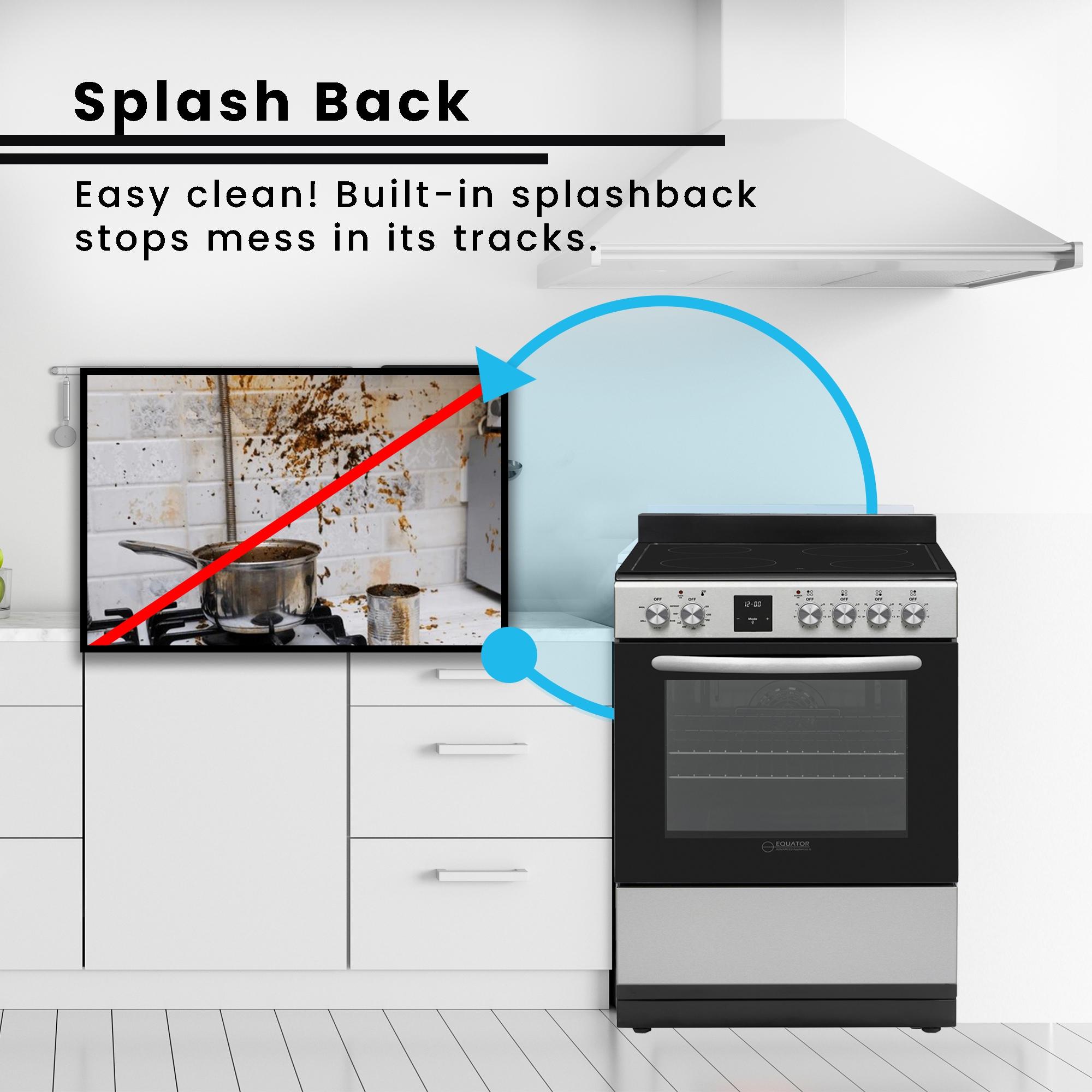 Equator Advanced Appliances Equator 24 Freestanding Electric Cooking Range in Stainless with Convection Oven