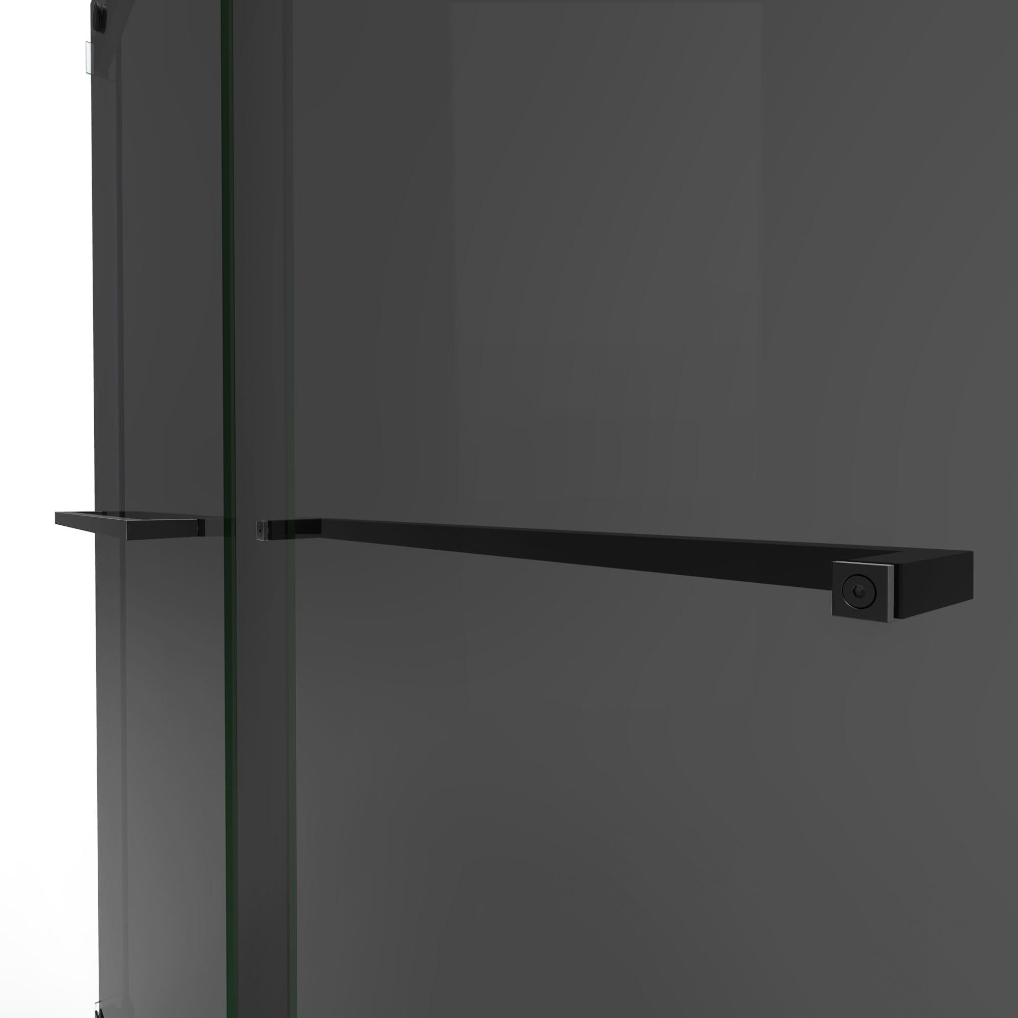 56" - 60" W x 76" H Reversible Frameless Shower Door with ClearMax Technology