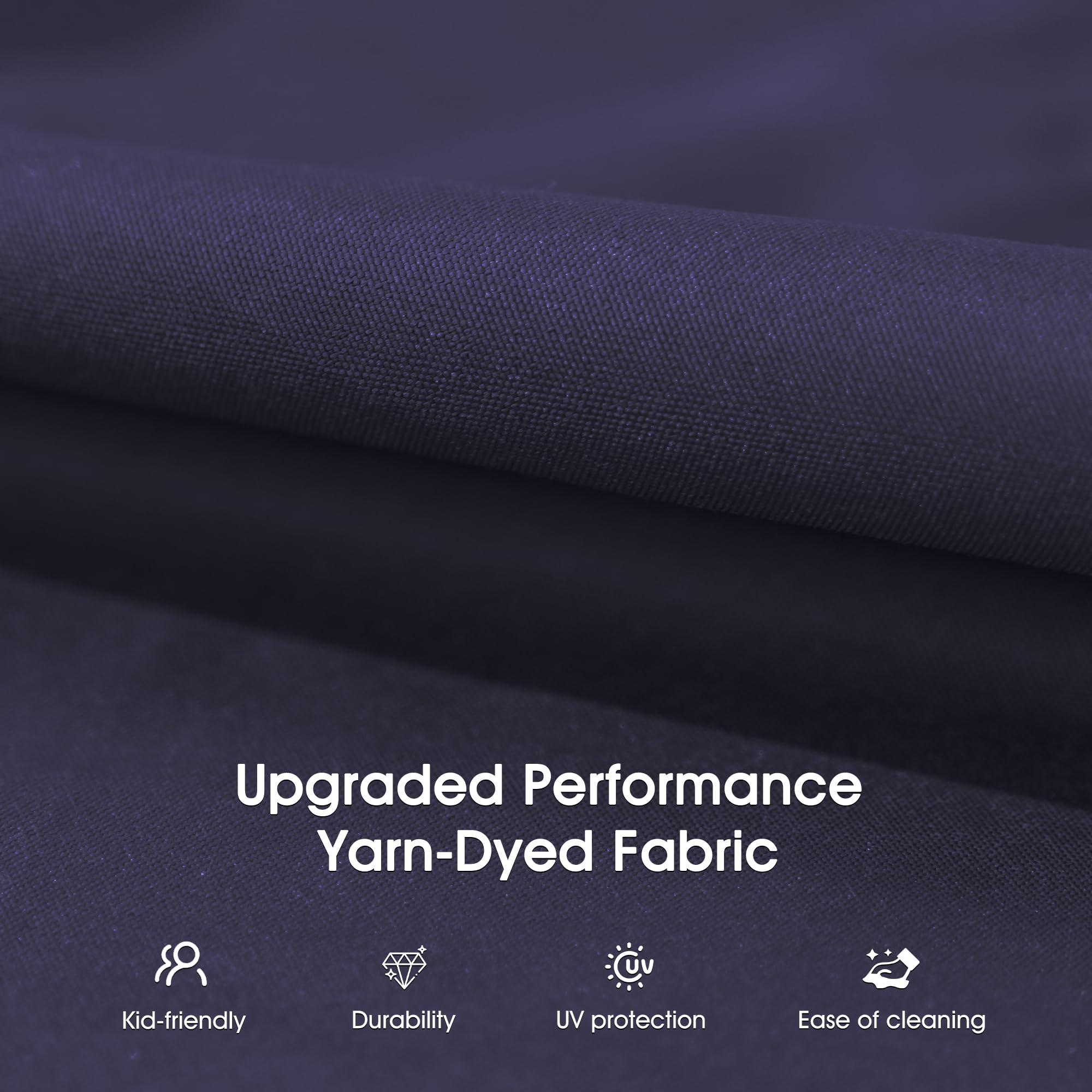 PURPLE LEAF 3 -person Gray Steel Outdoor Swing