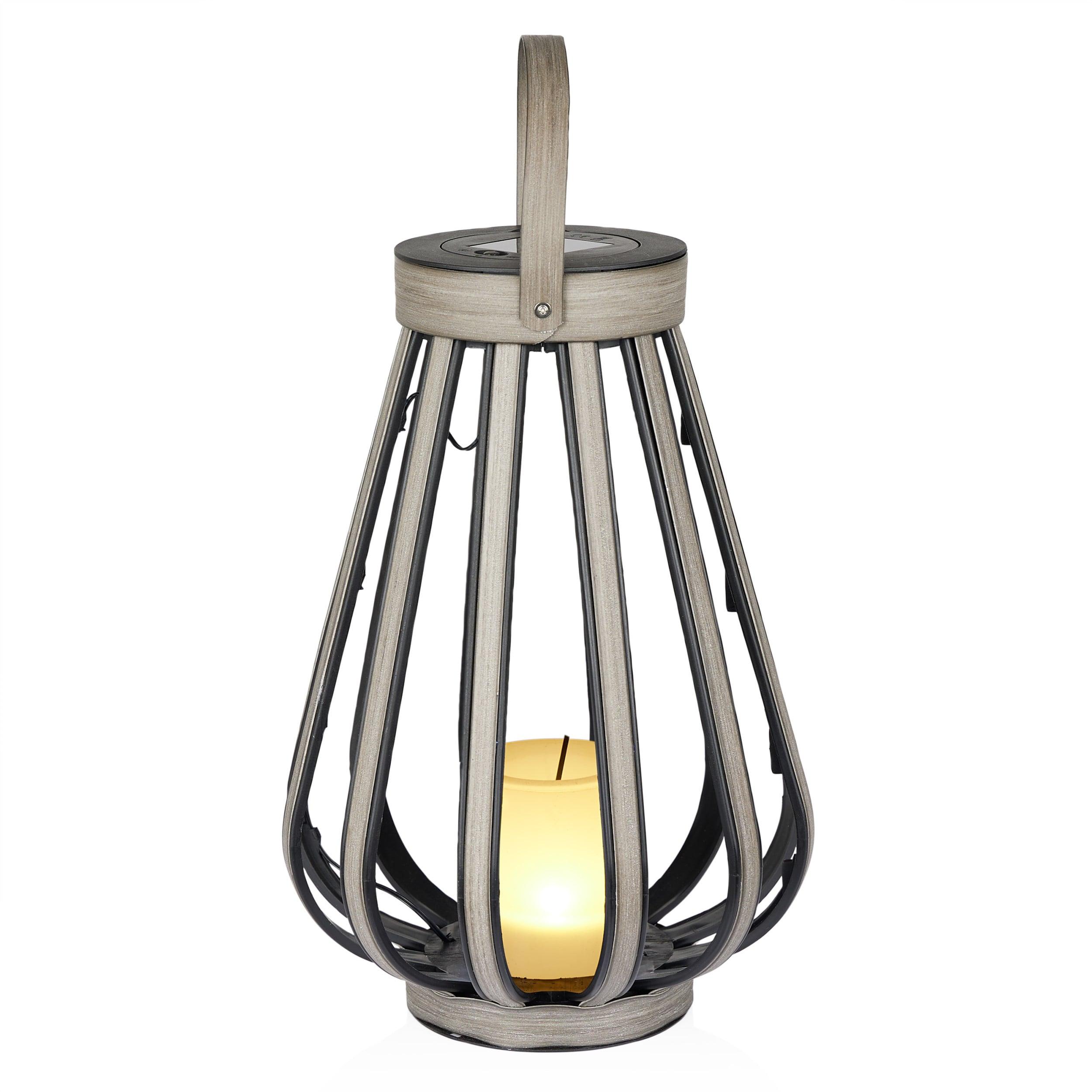 Alpine Solar Decorative Plastic Lantern w/ LED Light