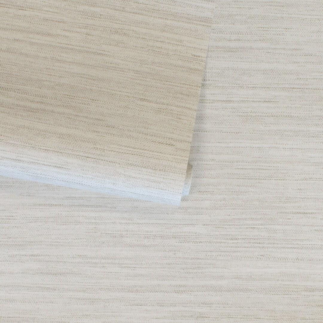 Tempaper & Co.® Faux Horizontal Grasscloth Removable Peel and Stick Wallpaper, Textured Ecru, 28 sq. ft.: Vinyl, Prepasted, Abstract Pattern