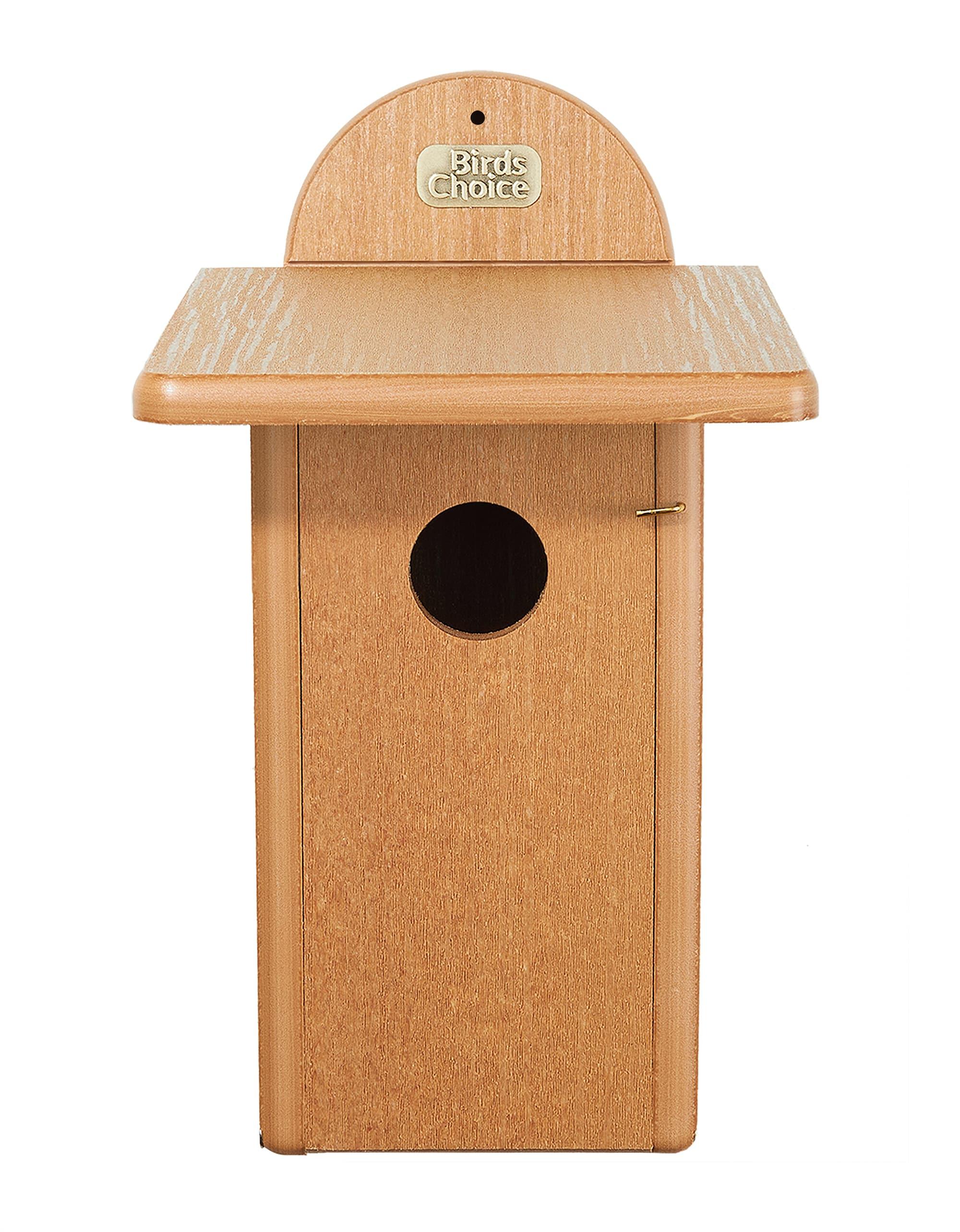 Birds Choice 13" Teak Brown Bluebird House Spruce Creek Collection Recycled Plastic Bird House