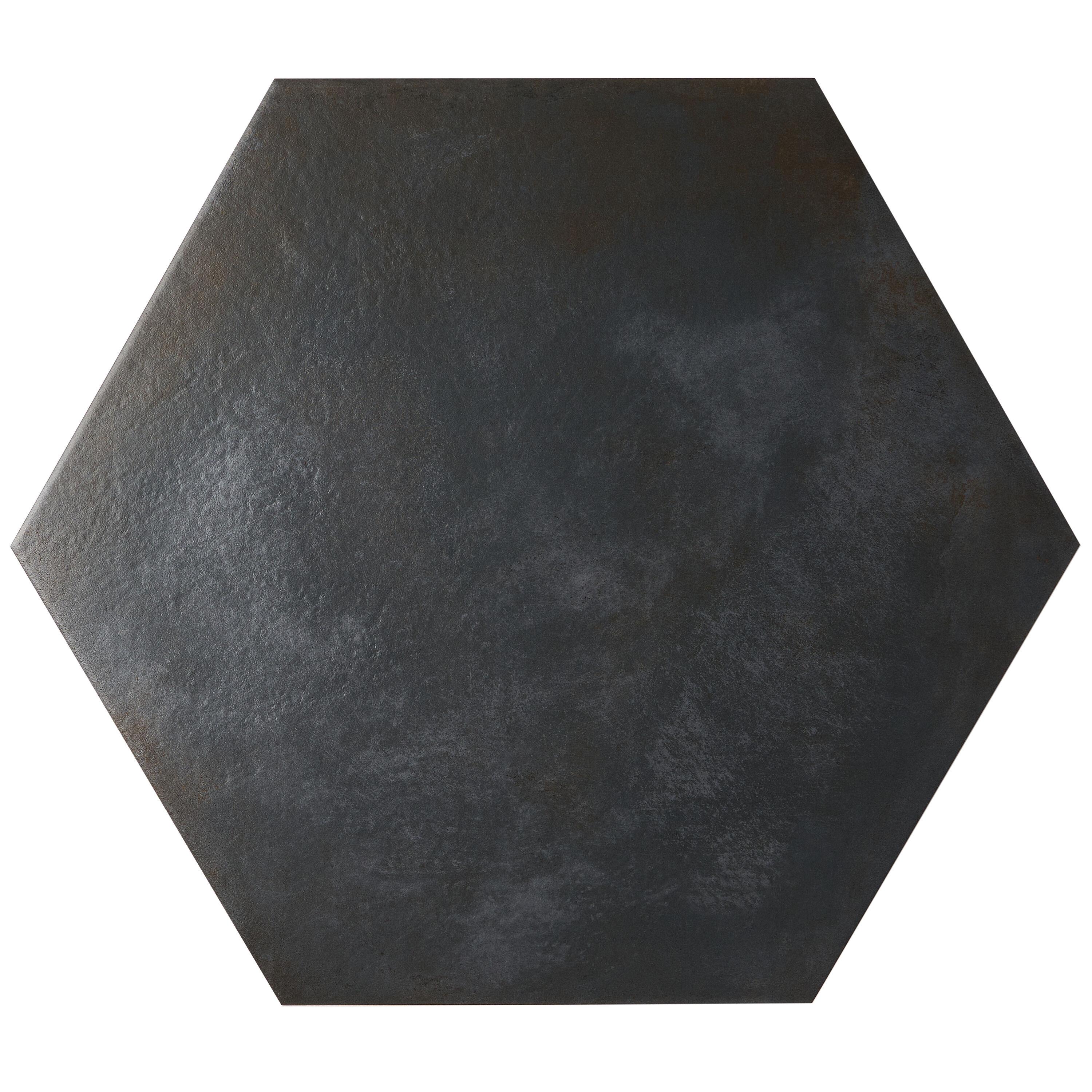Angela Harris Fuller 20" Hex Porcelain Metallic Look Floor and Wall Tile