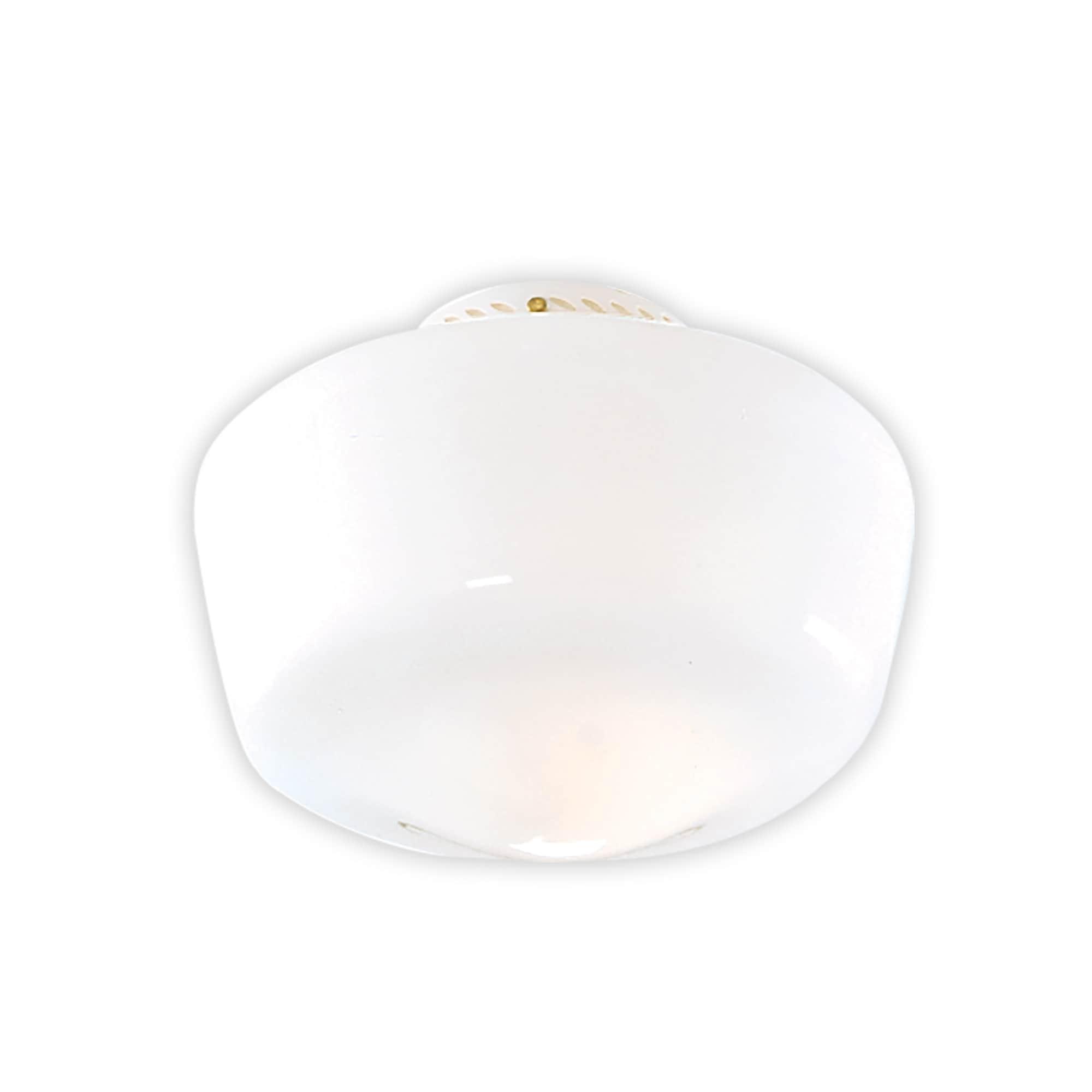 Hunter Fan Original Schoolhouse 7" H x 19" W Glass Bowl Ceiling Fan Bowl Shade ( Screw On ) in White