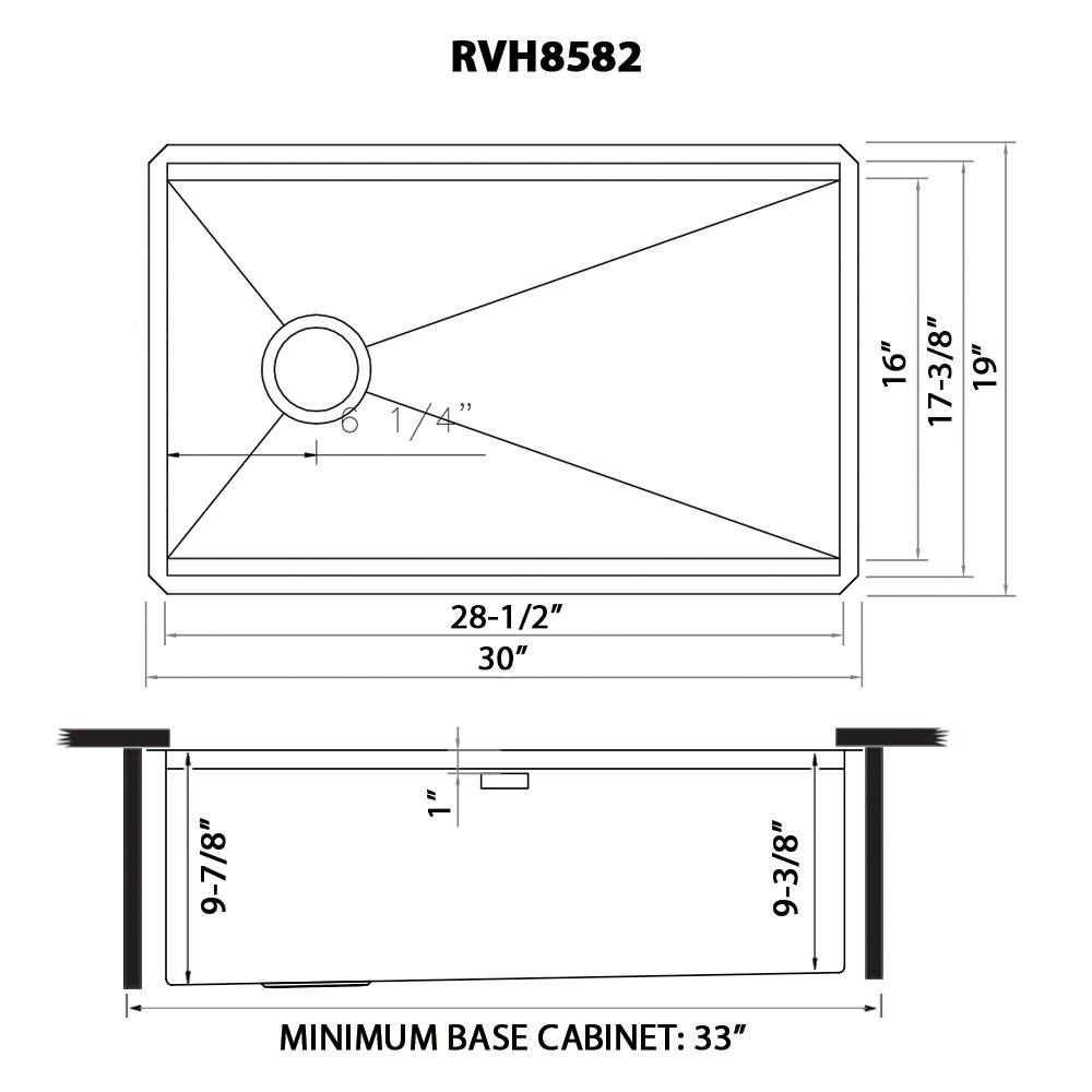 Ruvati 30-inch Workstation Slope Bottom Offset Drain Undermount 16 Gauge Kitchen Sink