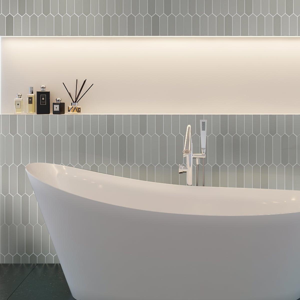 Apollo Tile Piquet 2'' W x 10'' L Ceramic Singular Tile & Reviews | Wayfair