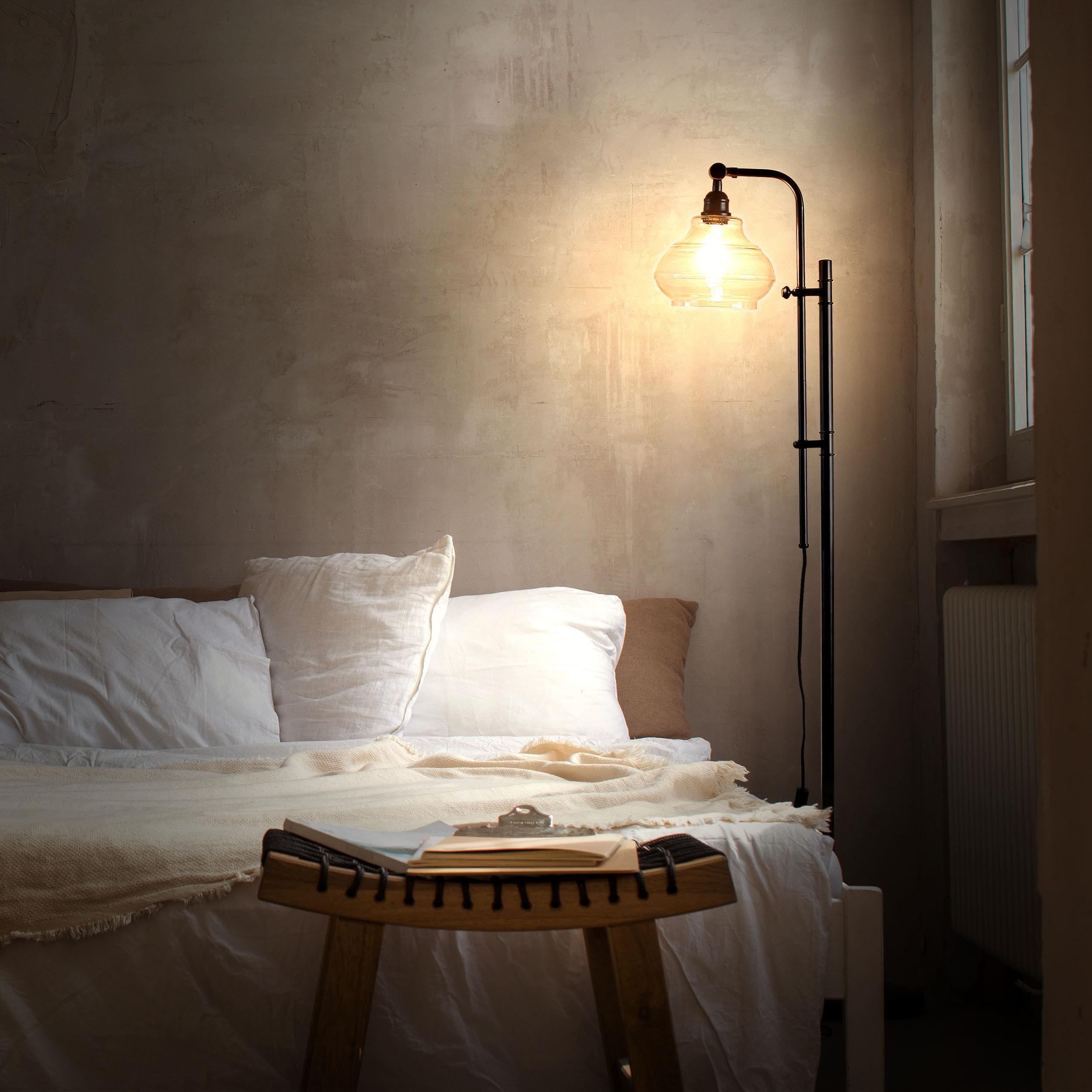 Brightech Austin 69 in. Modern Height Adjustable LED Industrial Floor Lamp, Bulb Included