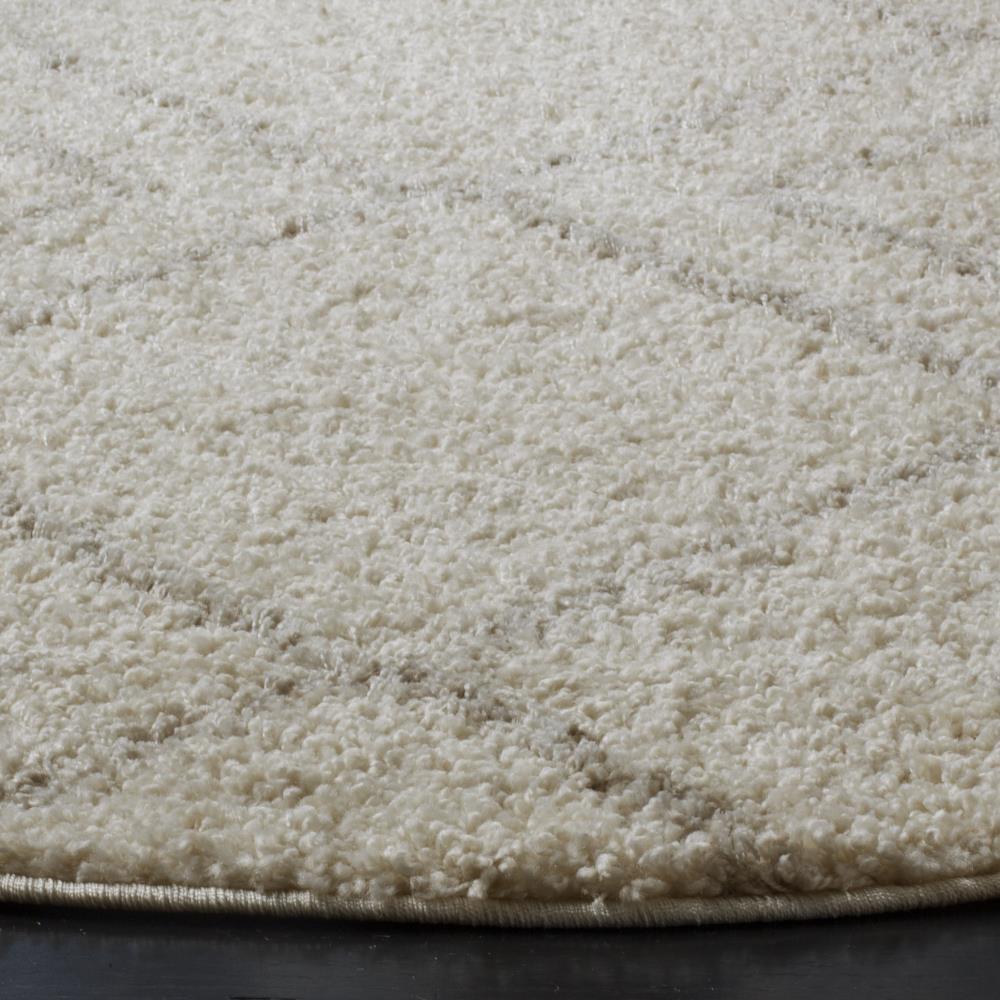 Arizona Shag ASG744 Power Loomed Indoor Area Rug - Ivory/Beige - 6'7"x6'7" - Safavieh