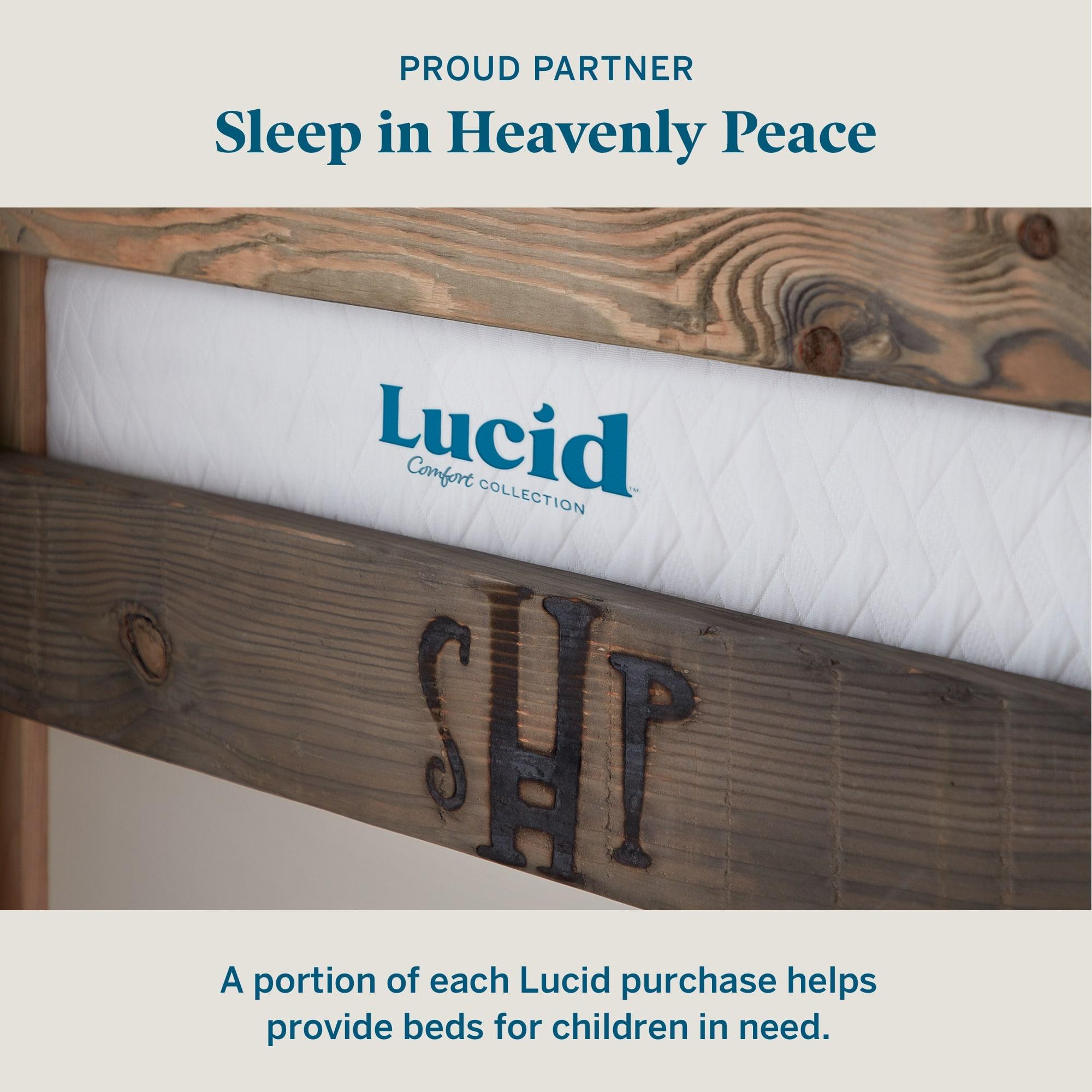 Lucid Comfort 10”Gel Memory Foam Mattress - Medium Firm Feel