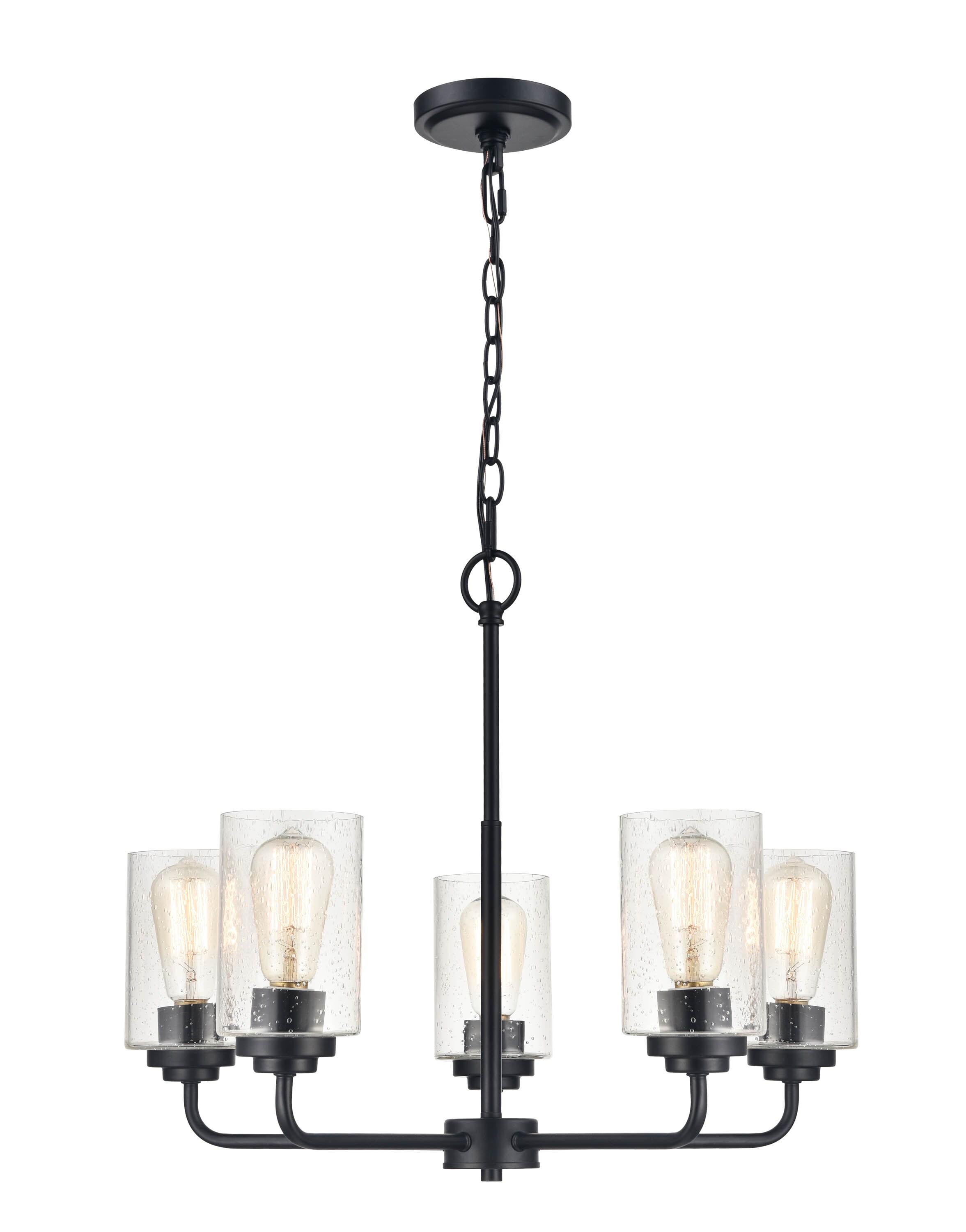 Millennium Lighting Moven 5 - Light Chandelier in  Matte Black