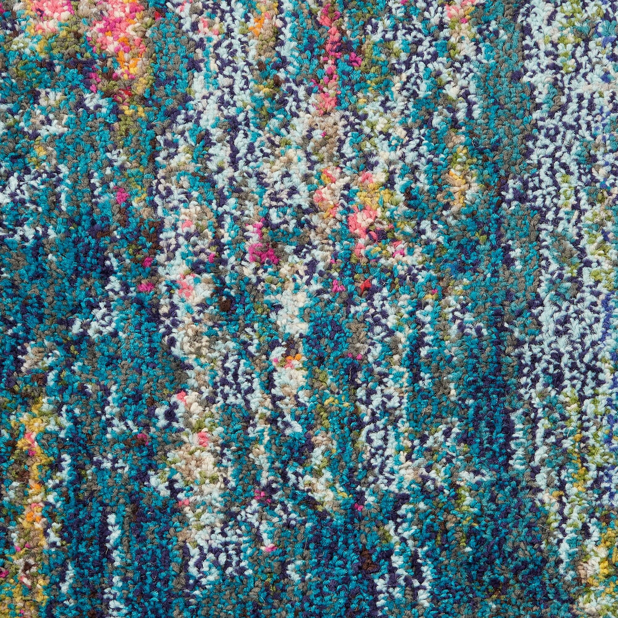 Nourison Celestial 2'2"X10' (10' Runner) Blue/Yellow Indoor Area Rug Colorful Contemporary Abstract by Nourison
