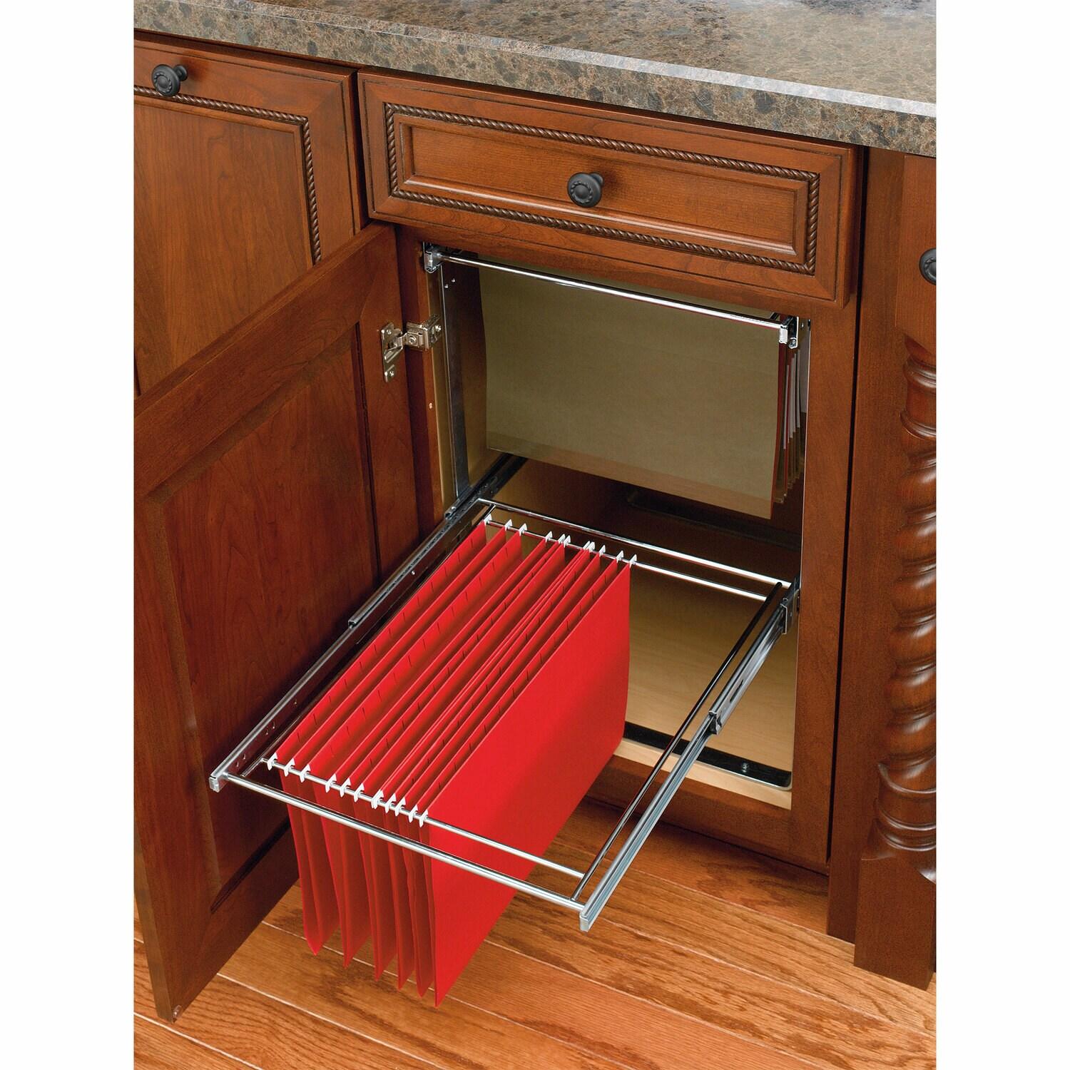 Rev-A-Shelf Tier Base Cabinet File Drawer Organizer System