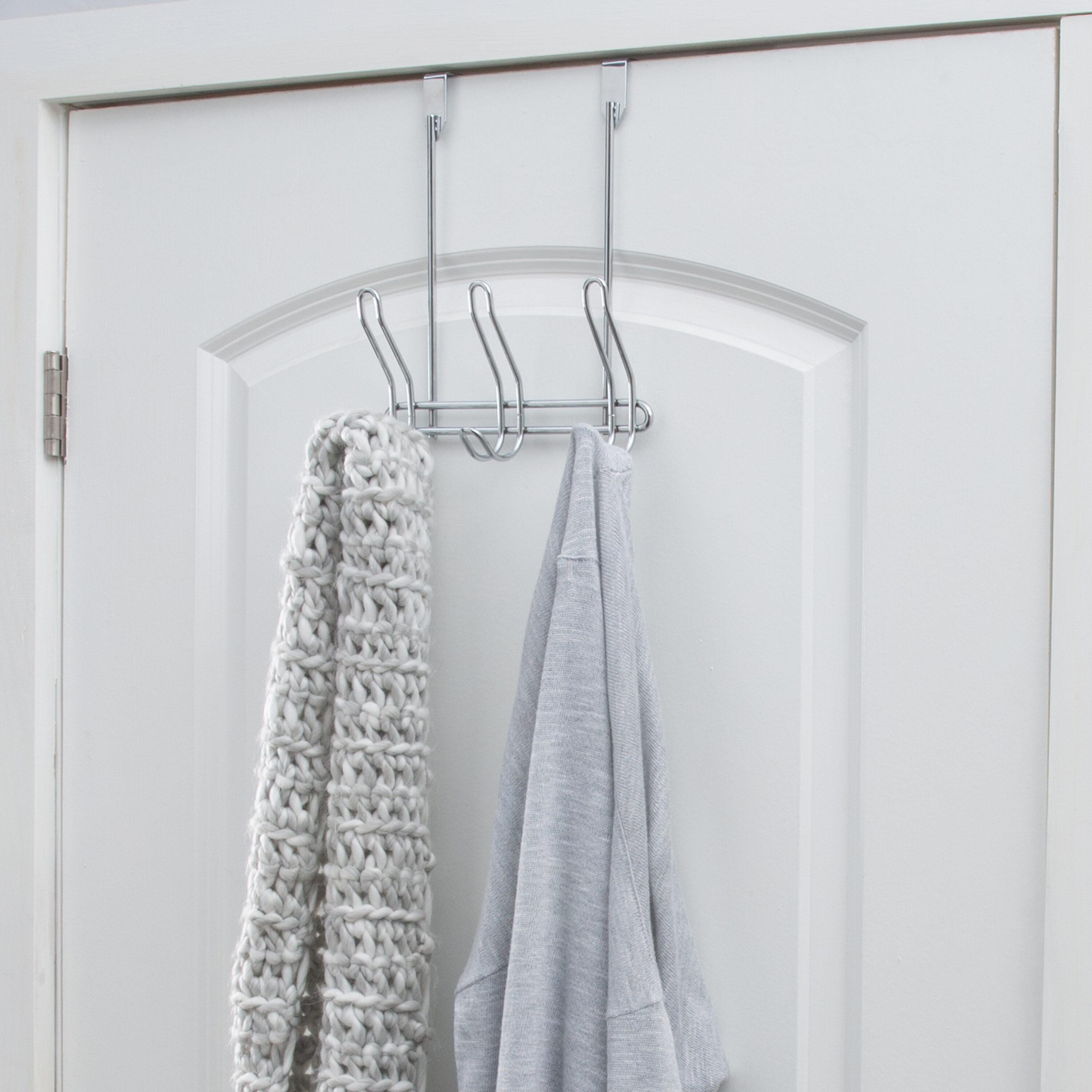 Simplify Iron Over-the-Door 6 - Hook Wall Mounted Coat Rack