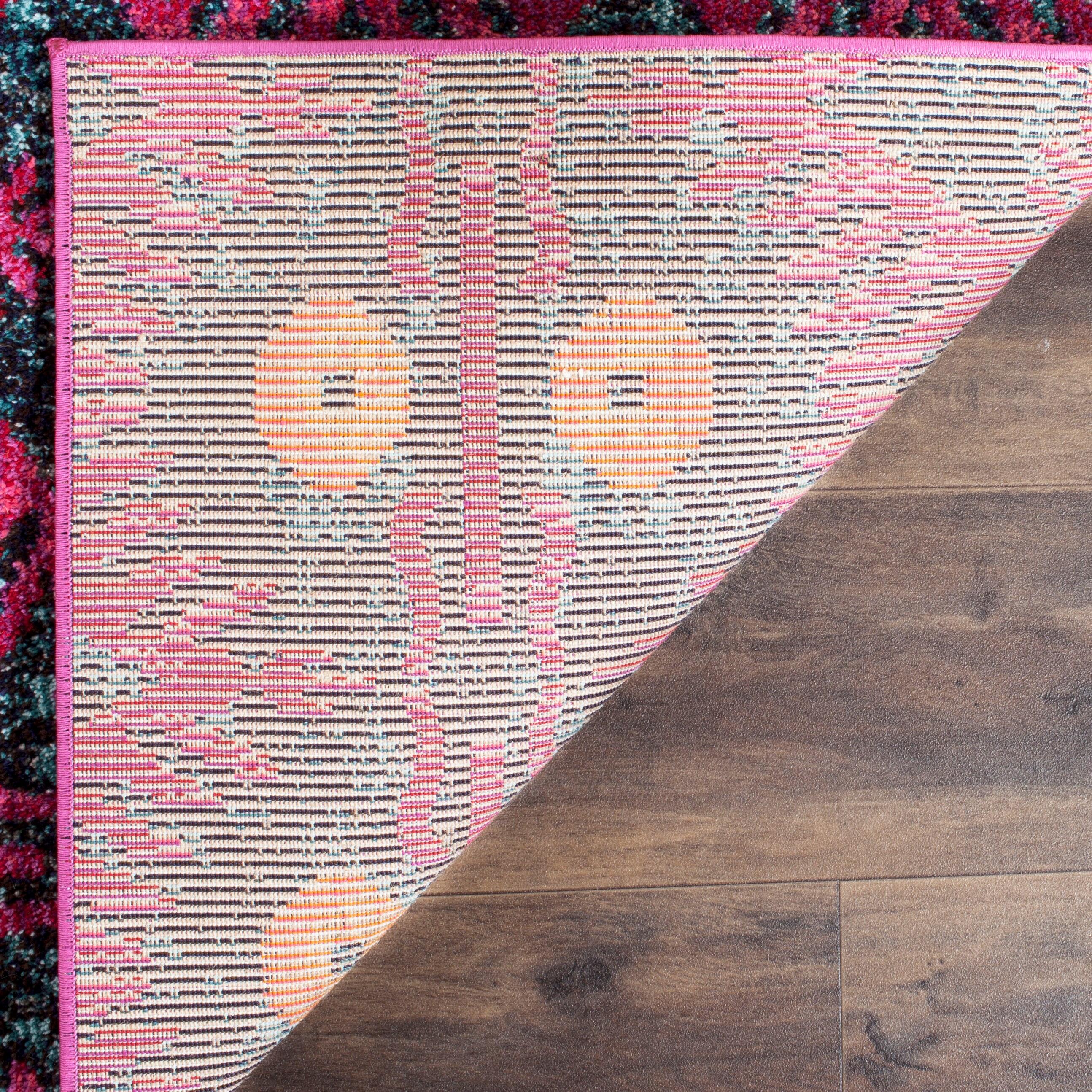 Monaco MNC213 Power Loomed Indoor Area Rug - Pink/Multi - 8'9"x11'9" - Safavieh.