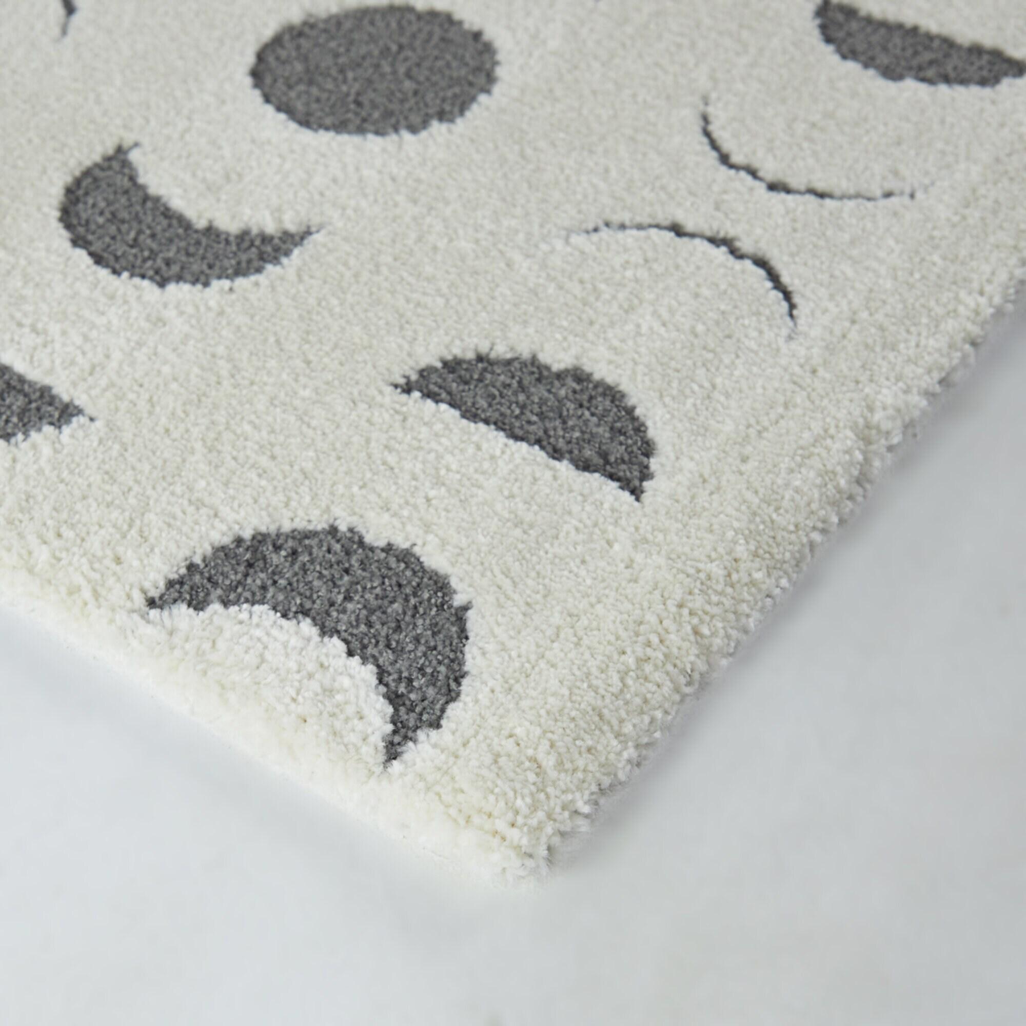 5'3"x7' Geometric Phases Contemporary Kids' Rug Off-White/Gray - Balta Rugs: Kids Bedroom & Playroom Area Rug