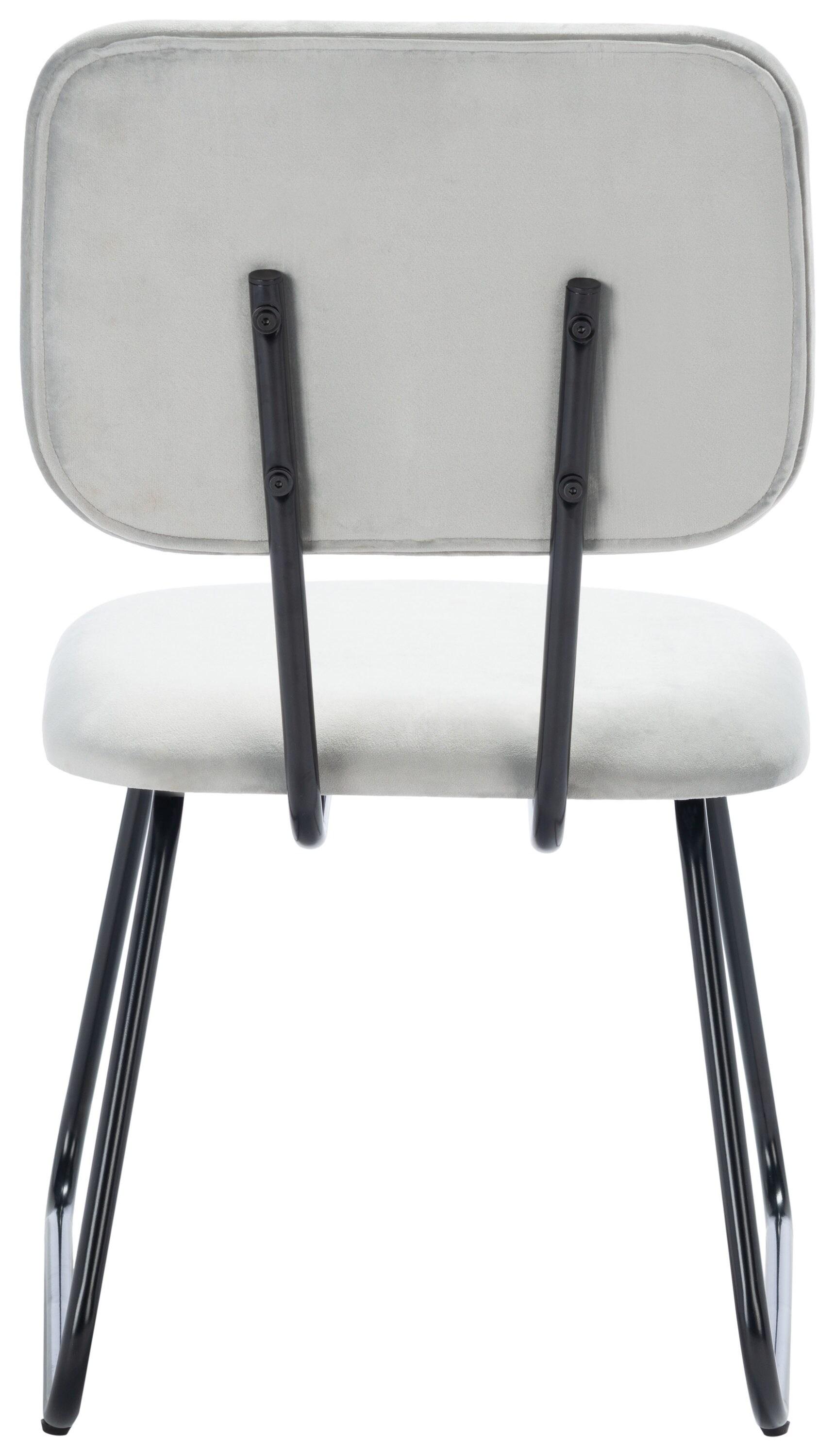 Chavelle Side Chair (Set Of 2) - Grey/Black - Safavieh