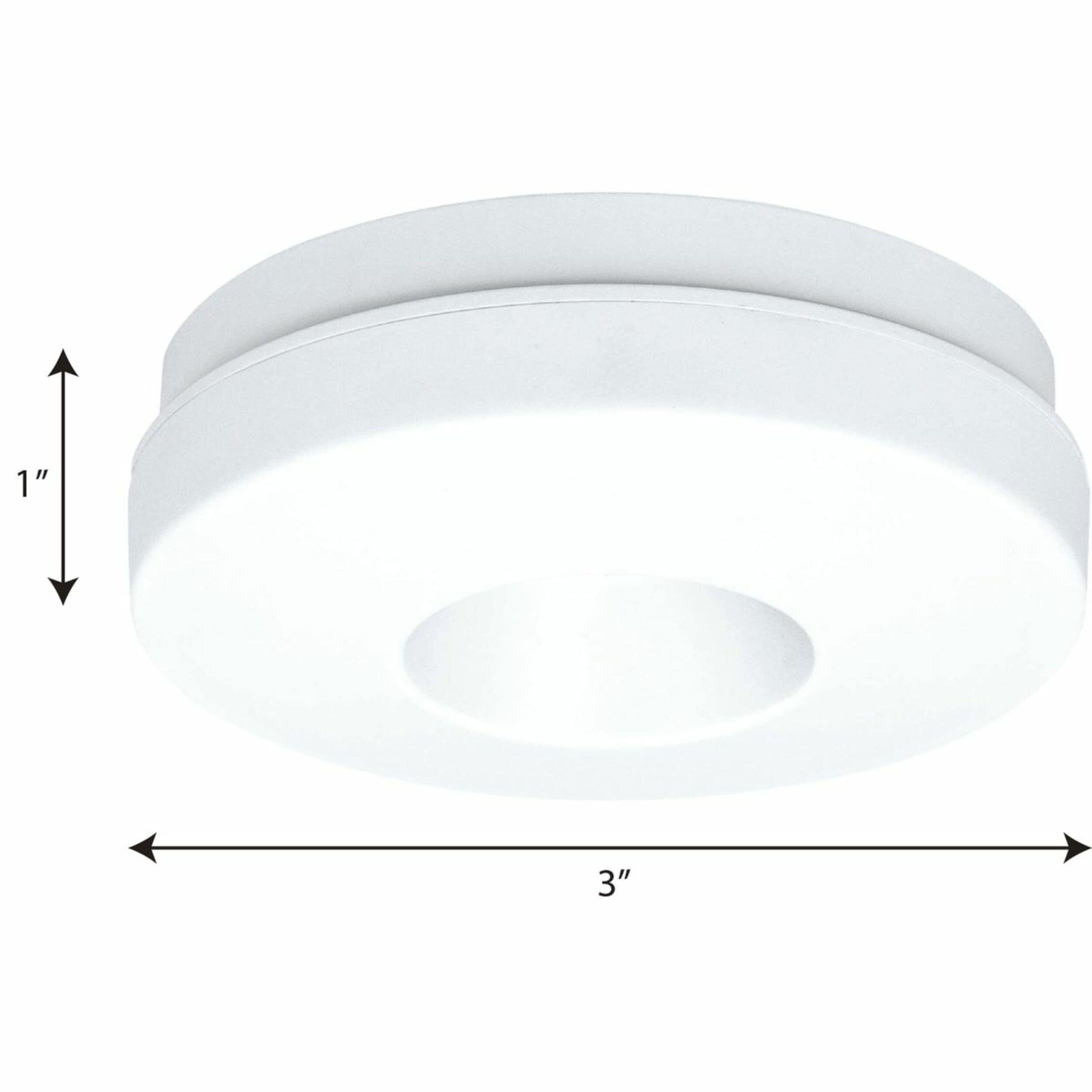 Hide-a-Lite V Collection LED Puck, White Finish