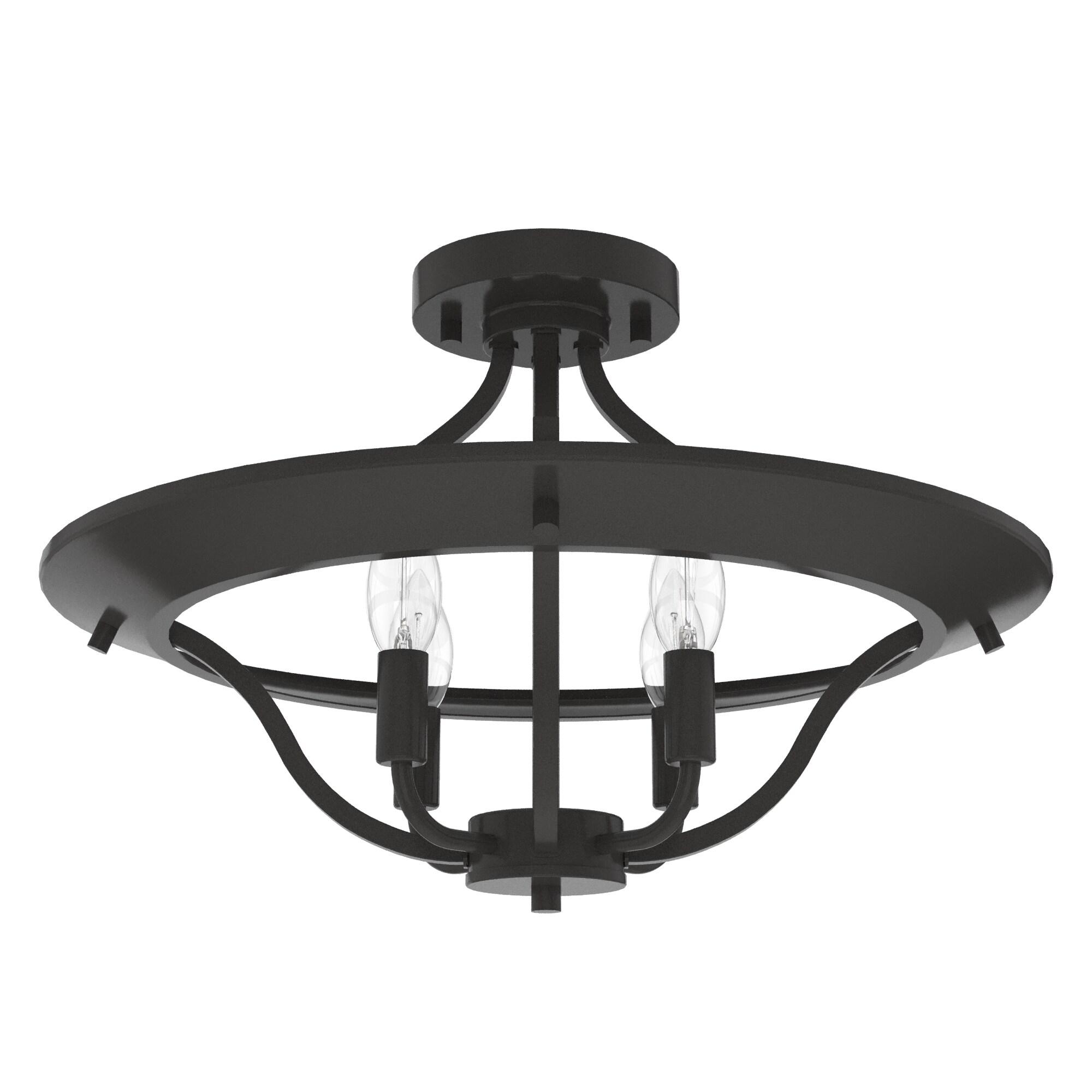 Hunter Fan Perch Point 4 Light Semi Flush Mount