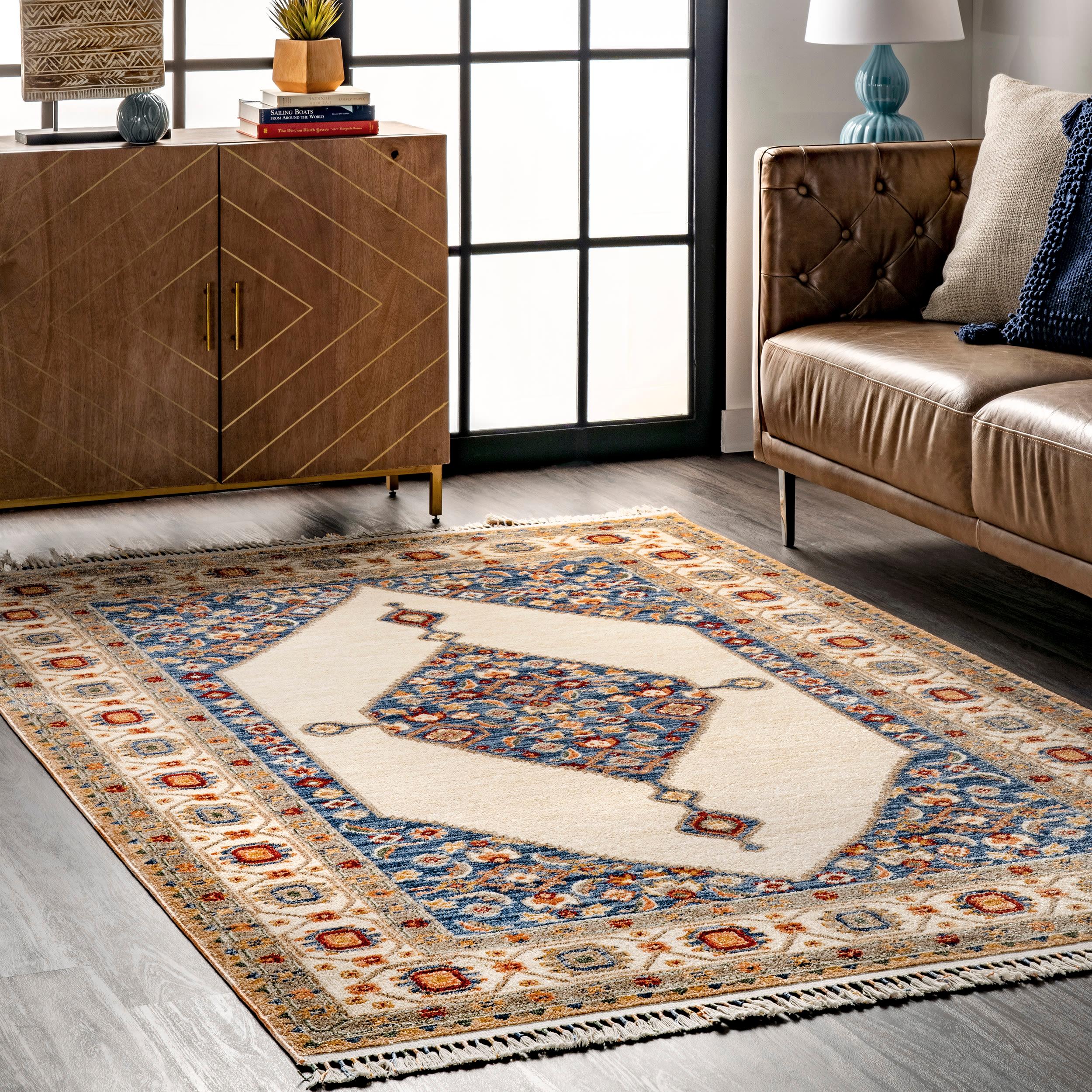 Nuloom Halley Floral Cardinal Medallion Indoor Area Rug, 3' x 5'