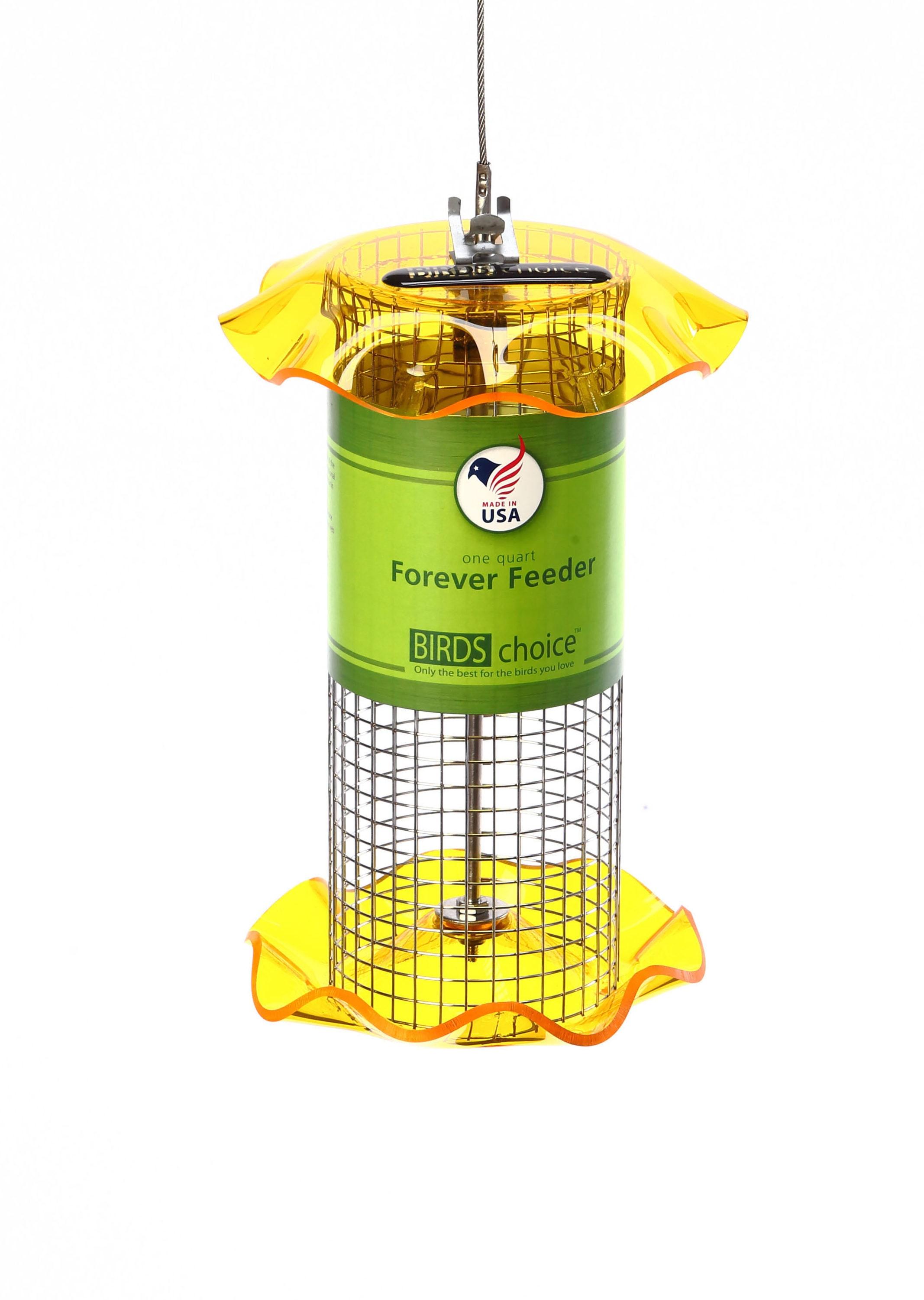 Birds Choice Small Sunflower Seed Forever Feeder with Stainless Steel Screen