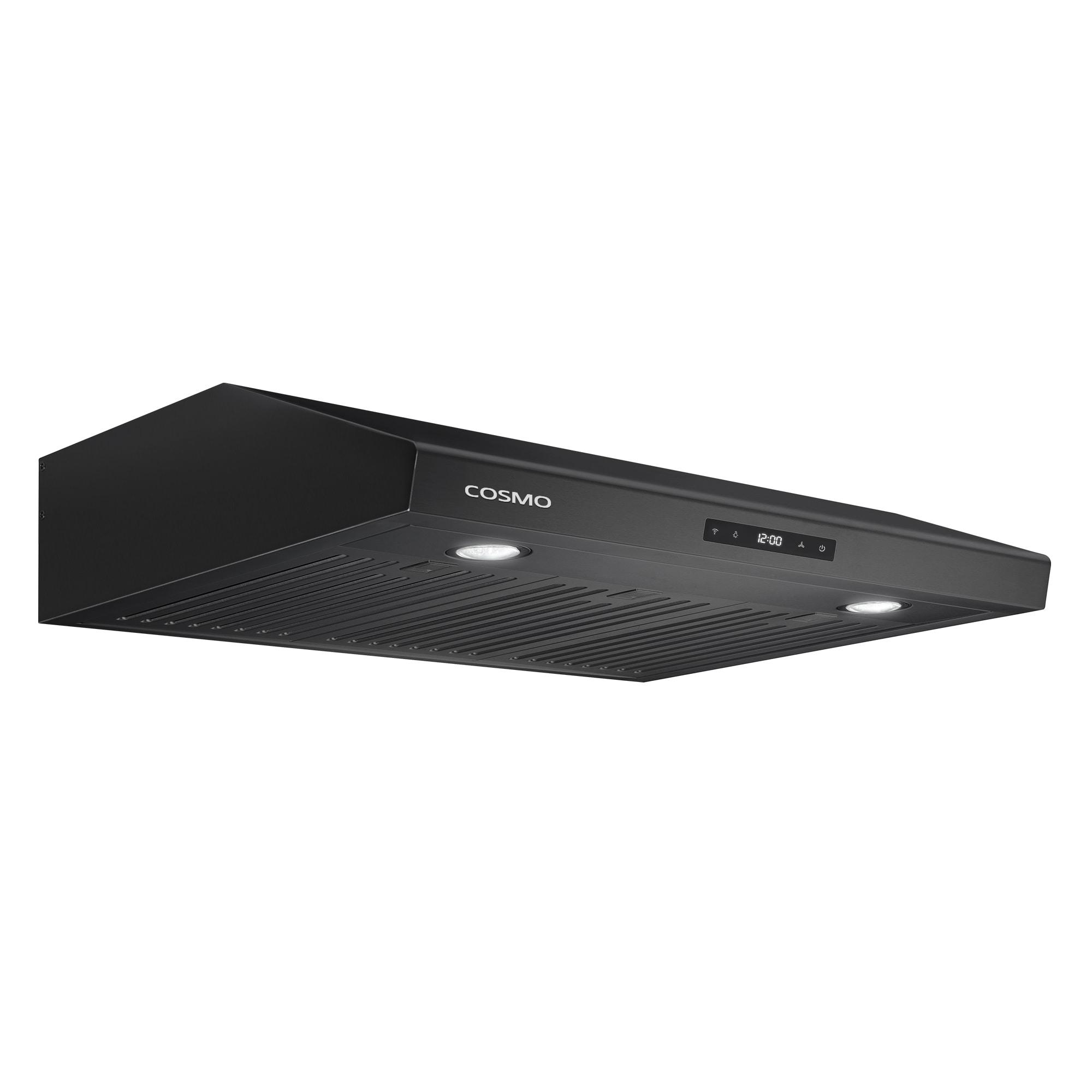 30 in. Under Cabinet Range Hood with Digital Touch Controls in Matte Black