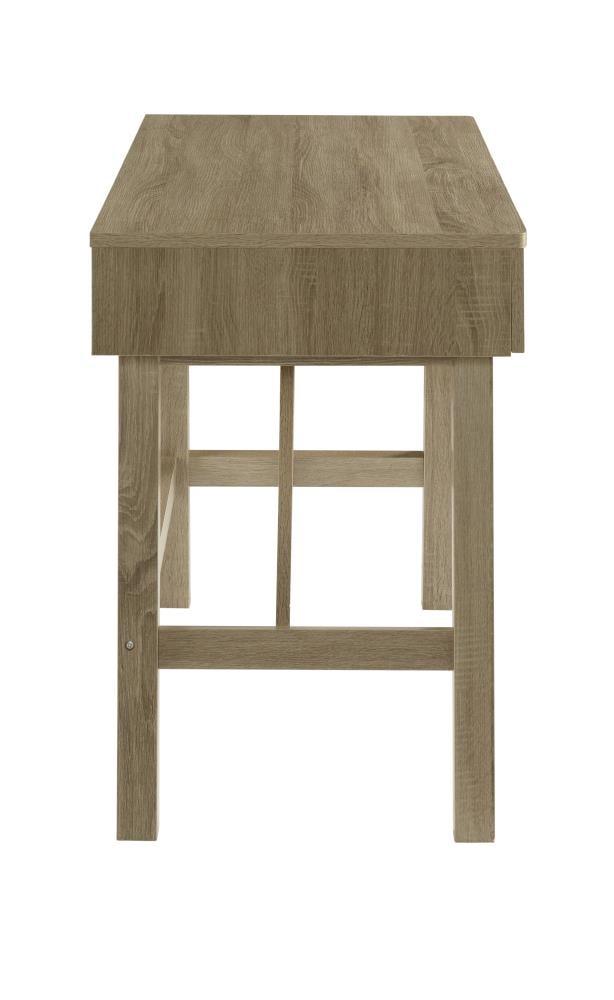 Tracey Transitional Writing Desk with Drawer Gray - Linon