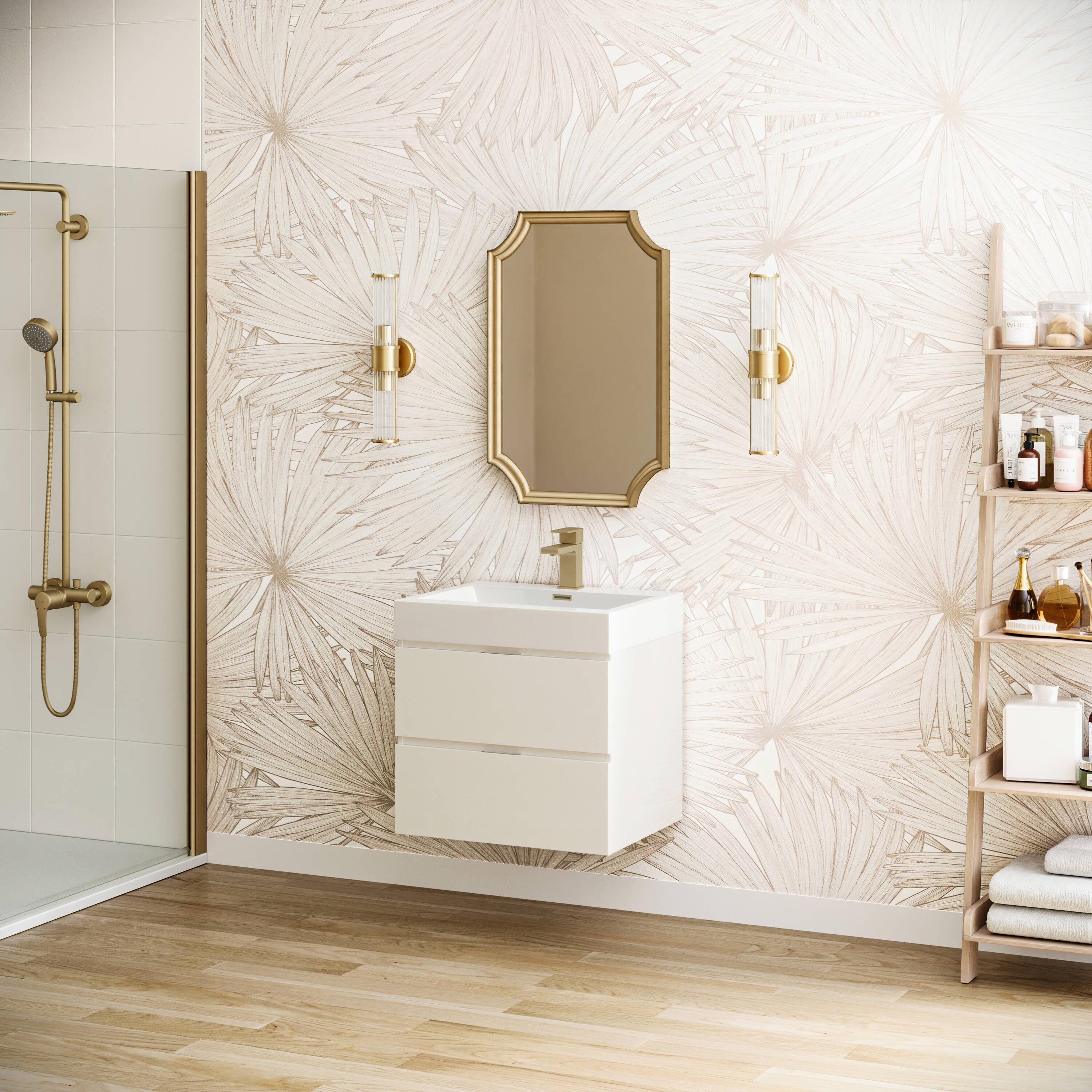 Valencia 24" Wall Mount Single Sink Bathroom Vanity with Top and Sink (Faucet Not Included)