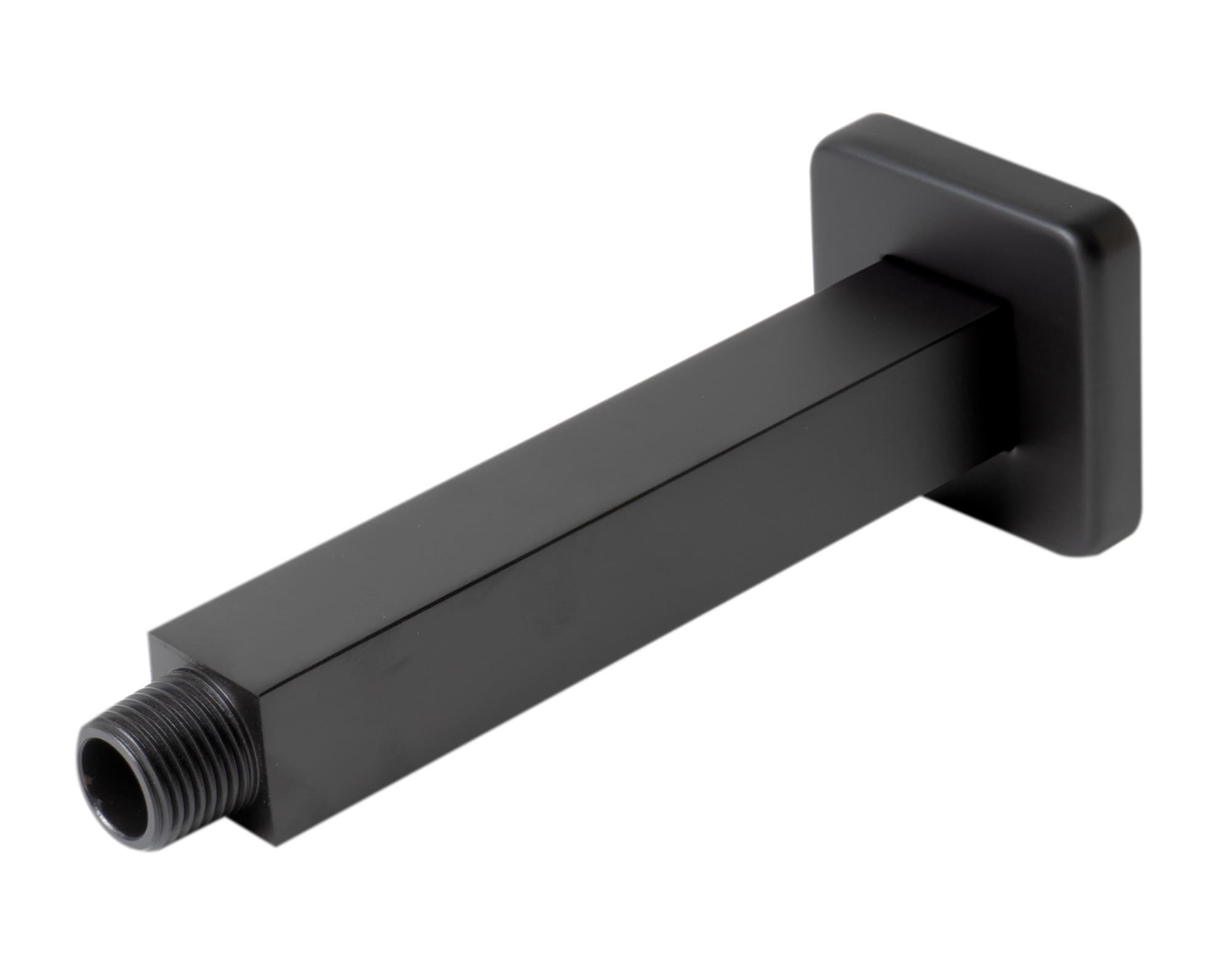 Black Matte 6" Square Ceiling Shower Arm