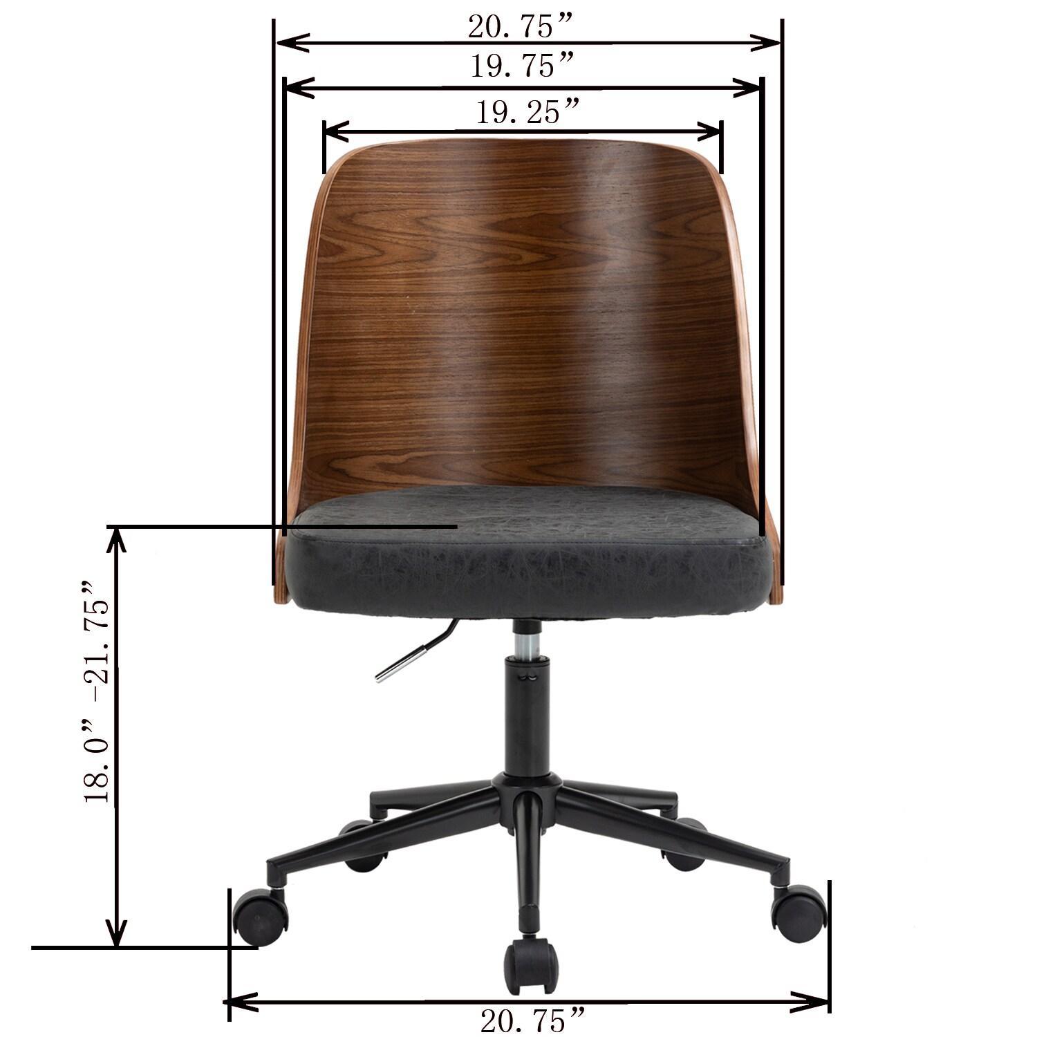 OS Home & Office Chair, Black & Wood