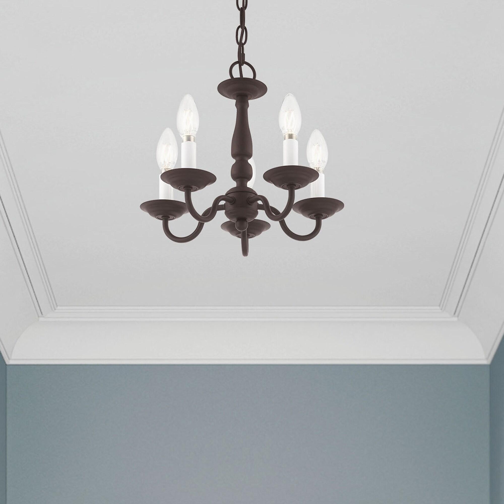 Livex Lighting Williamsburgh 5 - Light Chandelier in  Bronze