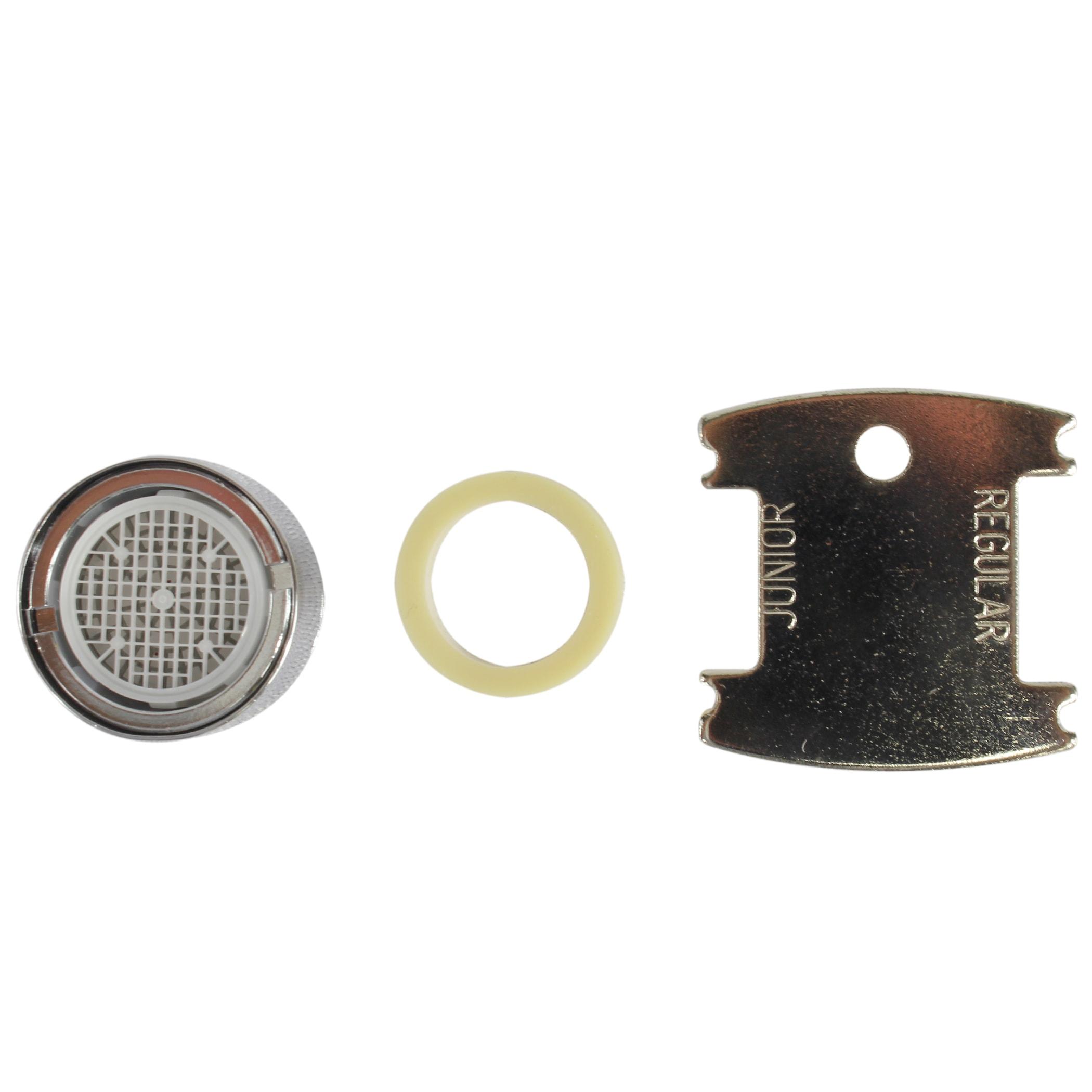 Danco Dual Thread 15/16 in.-27M x 55/64 in.-27F Chrome Faucet Aerator