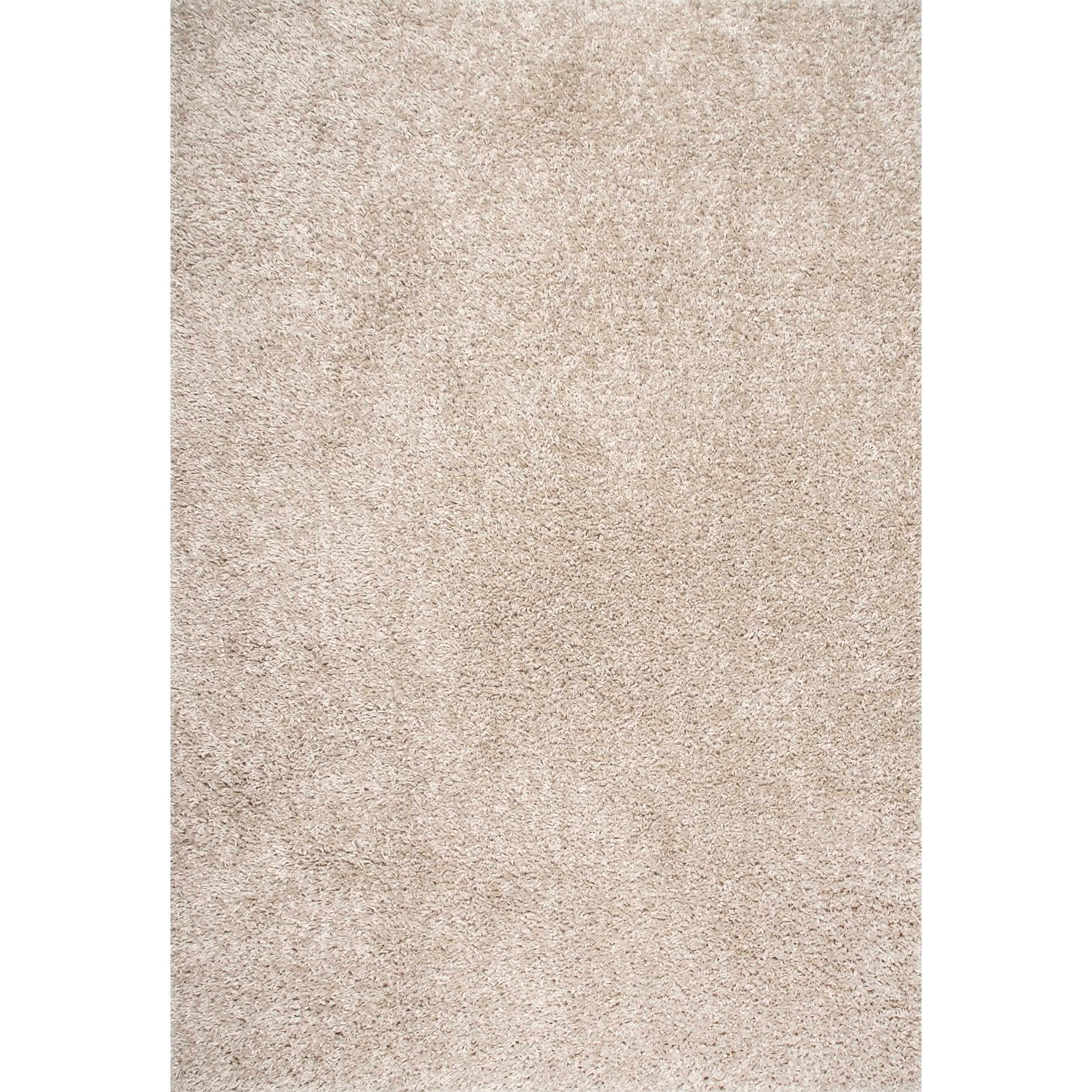 Nuloom Kara Solid 4x6 Shag Indoor Area Rug for Living Room Bedroom Dining Room Nursery, Beige