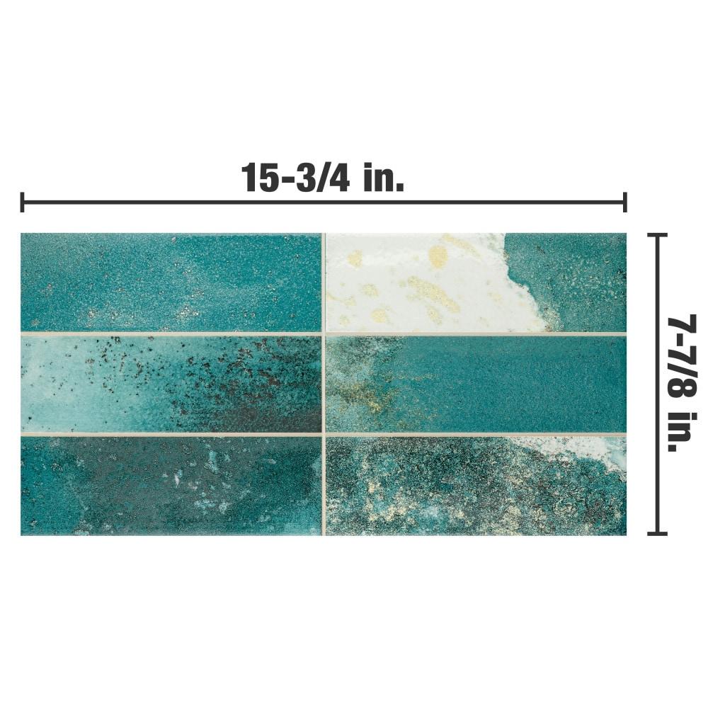 Merola Tile Kings Luxe Tradition 8" x 16" Ceramic Subway Wall Tile