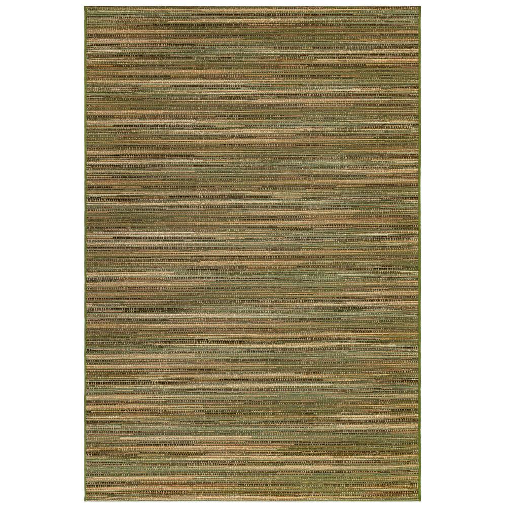 Liora Manne Marina Stripes Indoor/Outdoor Rug Green 6'6" x 9'4"