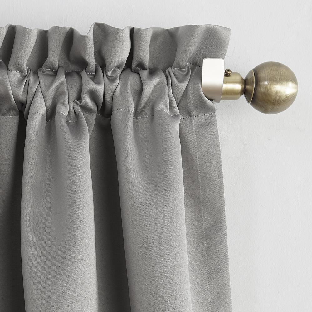 40"x84" Sun Zero Blackout Kenneth Energy Saving Rod Pocket Curtain Panel Gray: Thermal Insulated, Noise Reduction